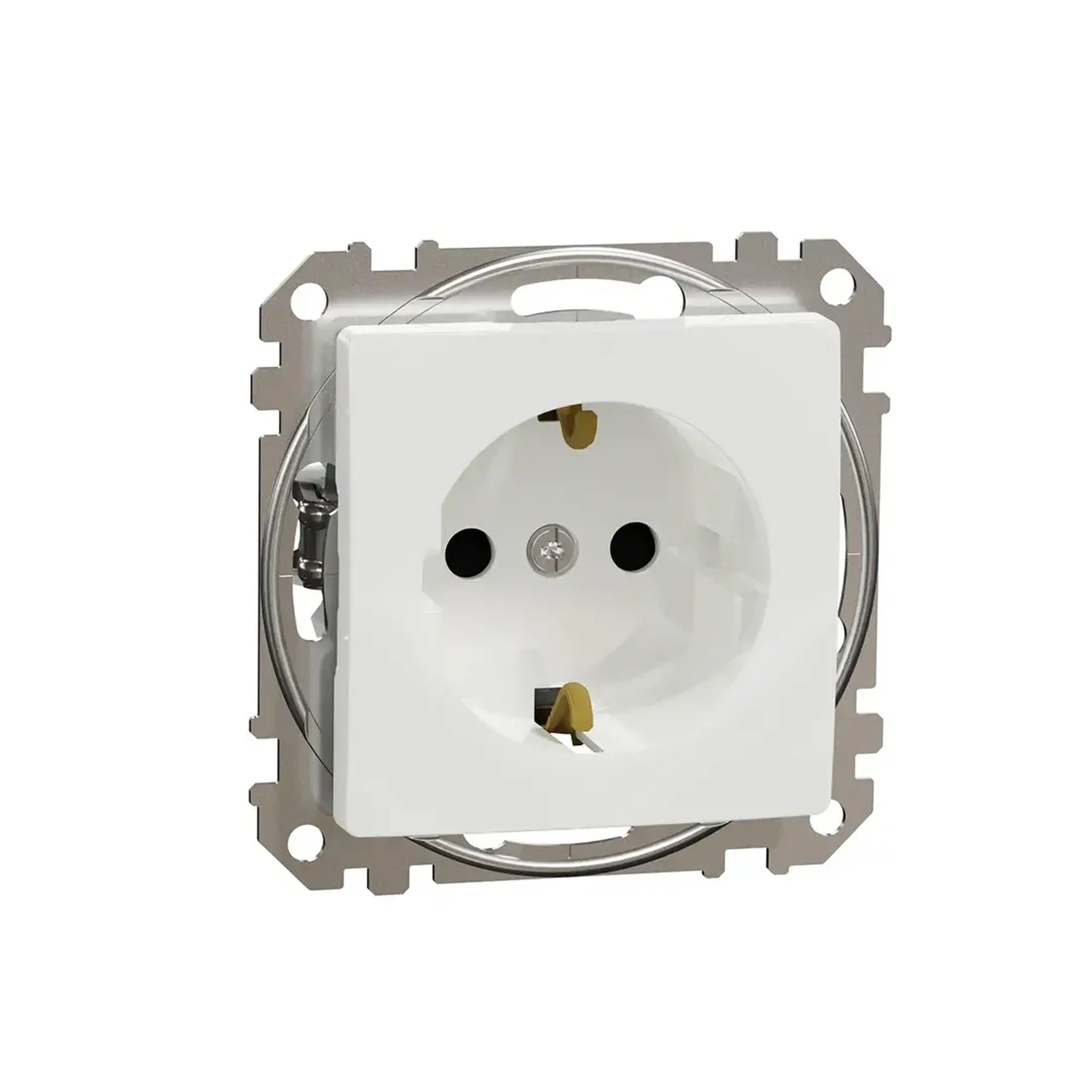Priză internă obturator cu cleme SEDNA NEW 16 A 250 V alb Schneider-Electric