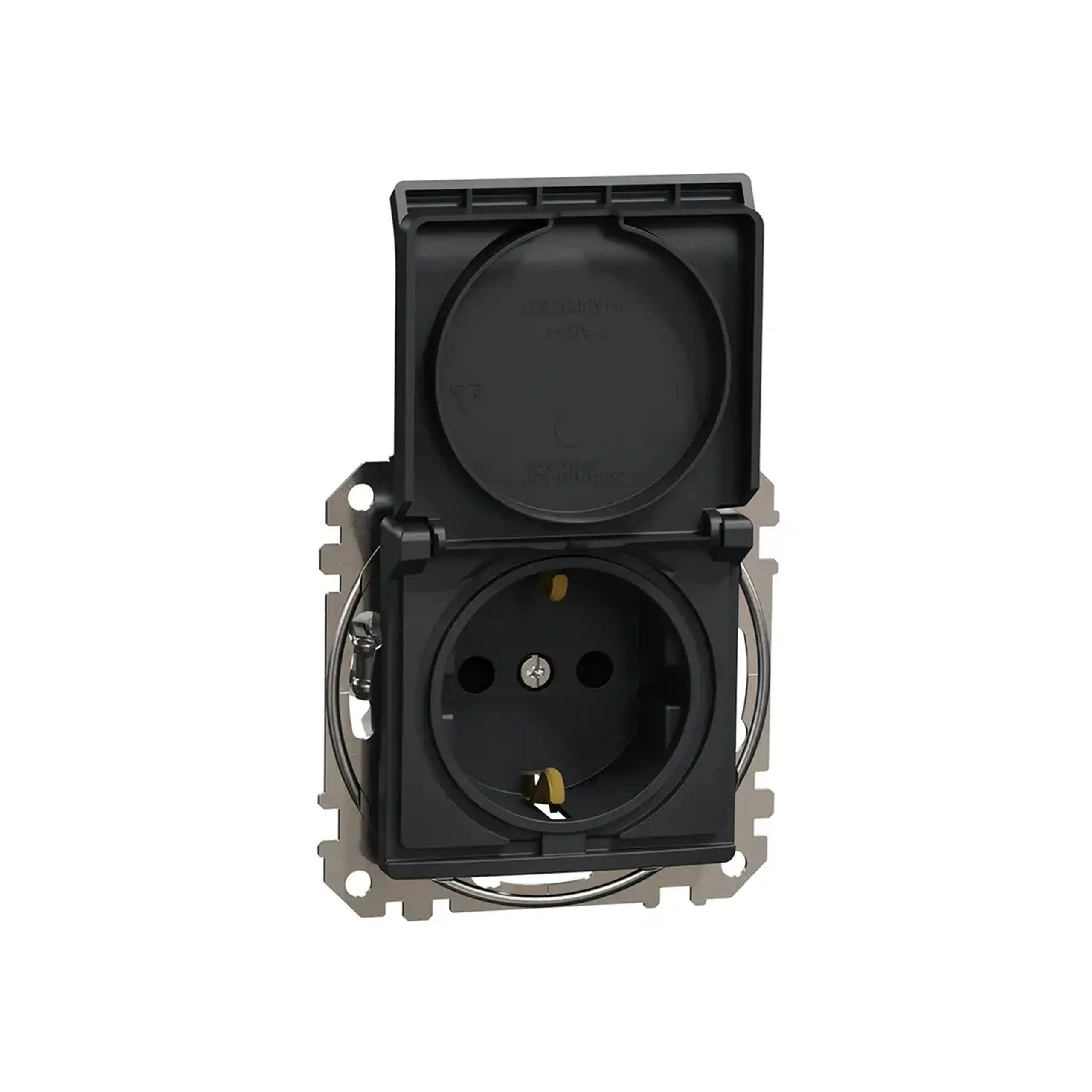 Priză cu capac SEDNA NEW 16 A 250 V antracit Schneider-Electric