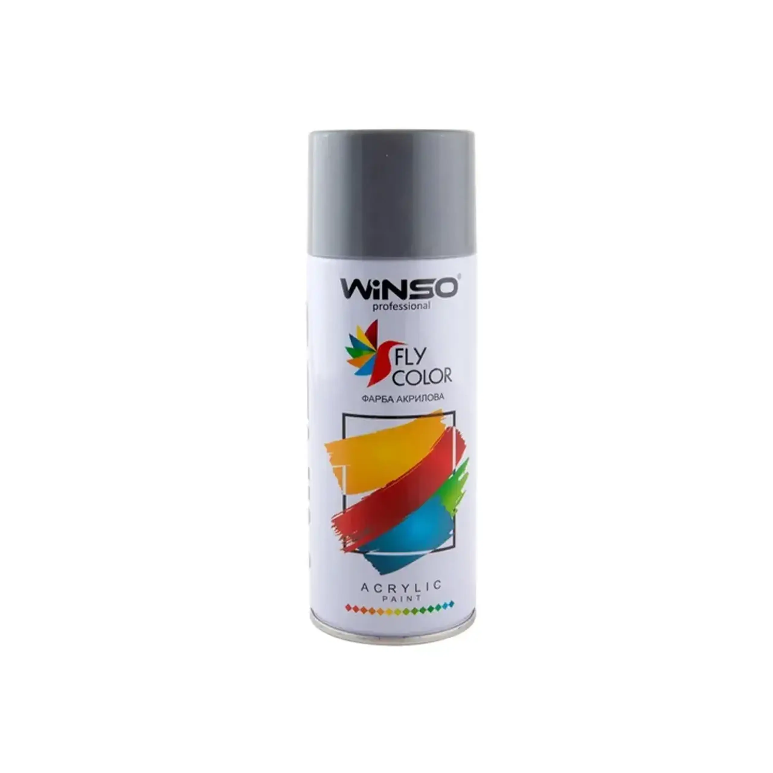 Vopsea spray acrilică Fly Color gri închis 450 ml WINSO