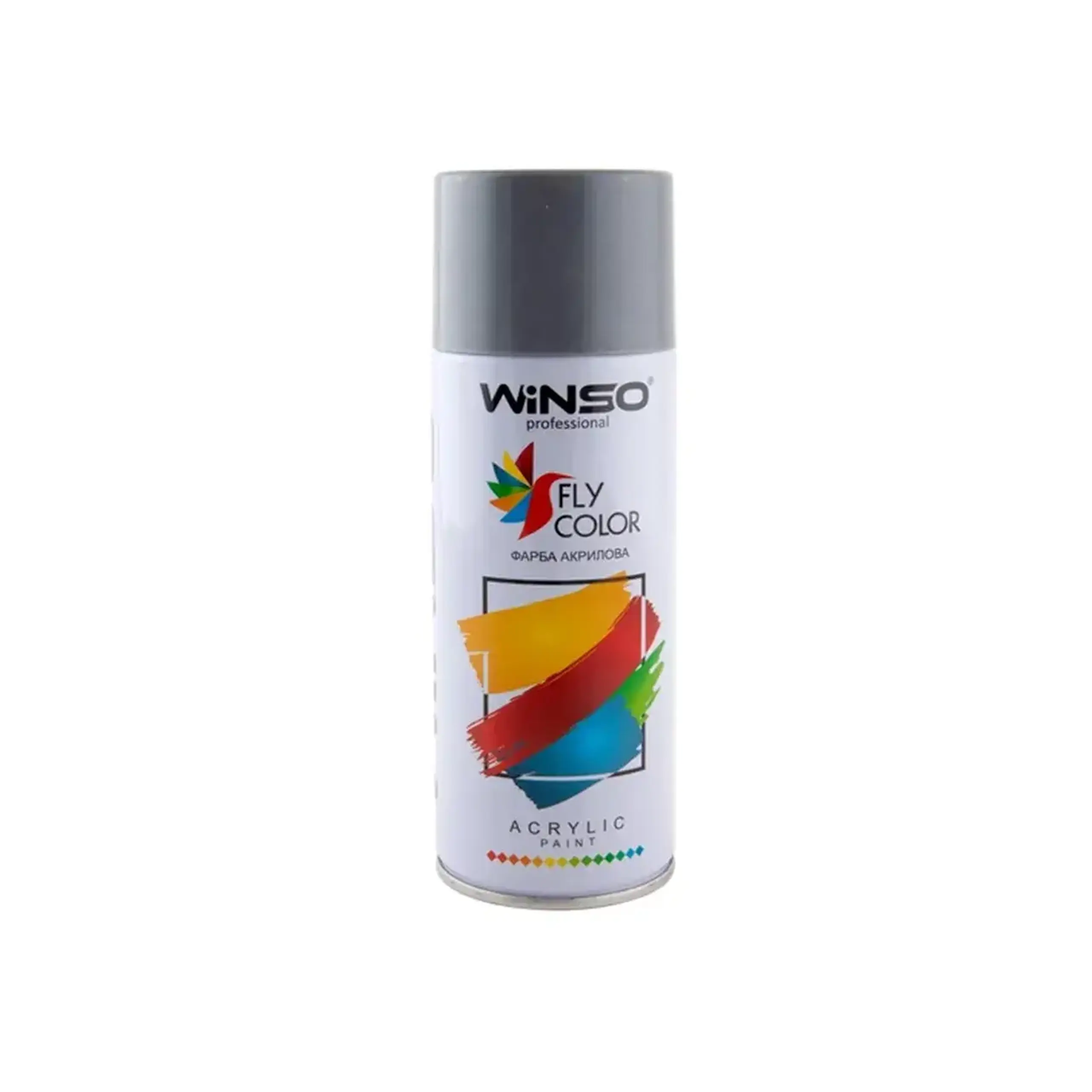 Vopsea spray acrilică Fly Color gri 450 ml WINSO