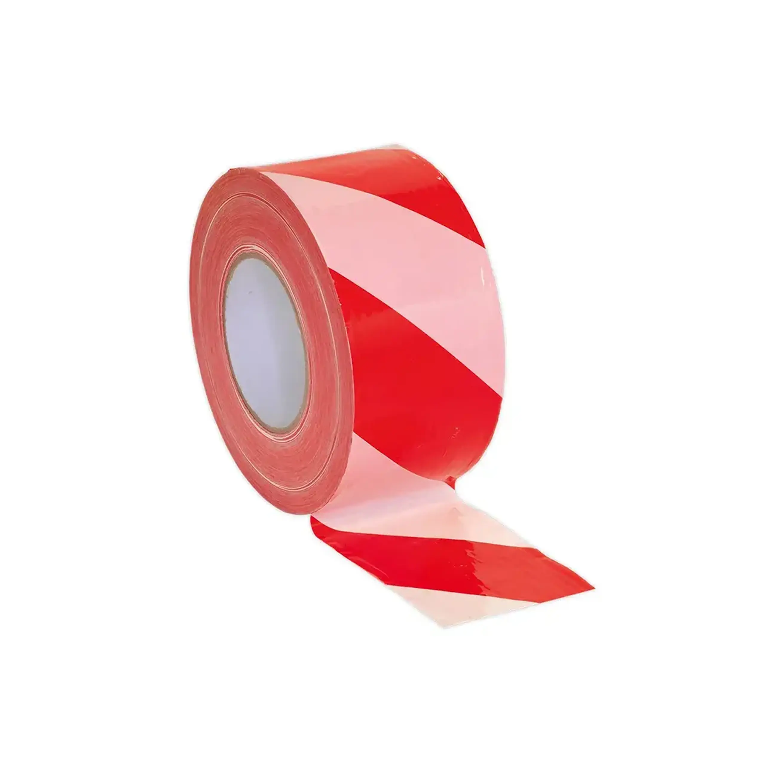 Bandă de avertizare 80 mm x 200 m Alb/Roșu