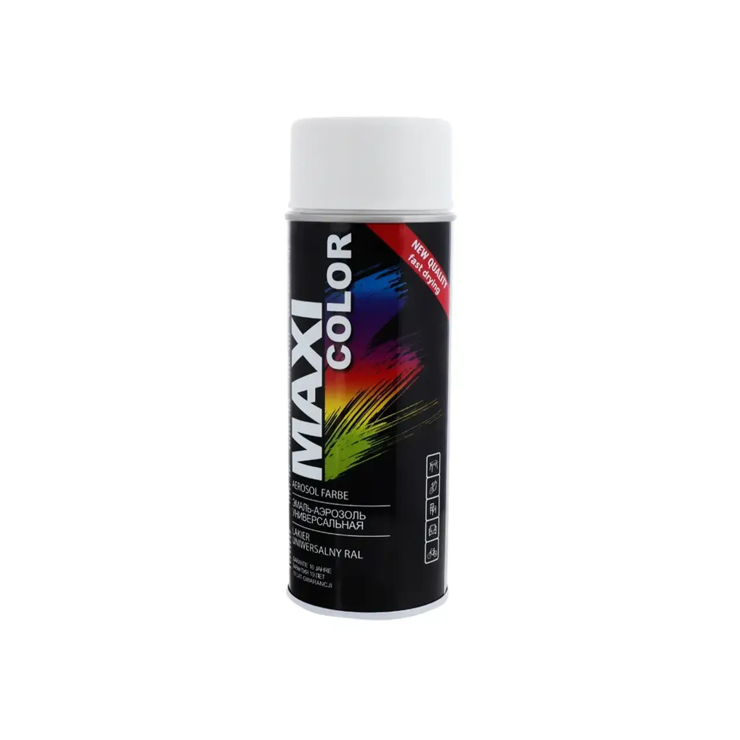 Vopsea pe bază de polimer alb mat 400 ml MAXI COLOR