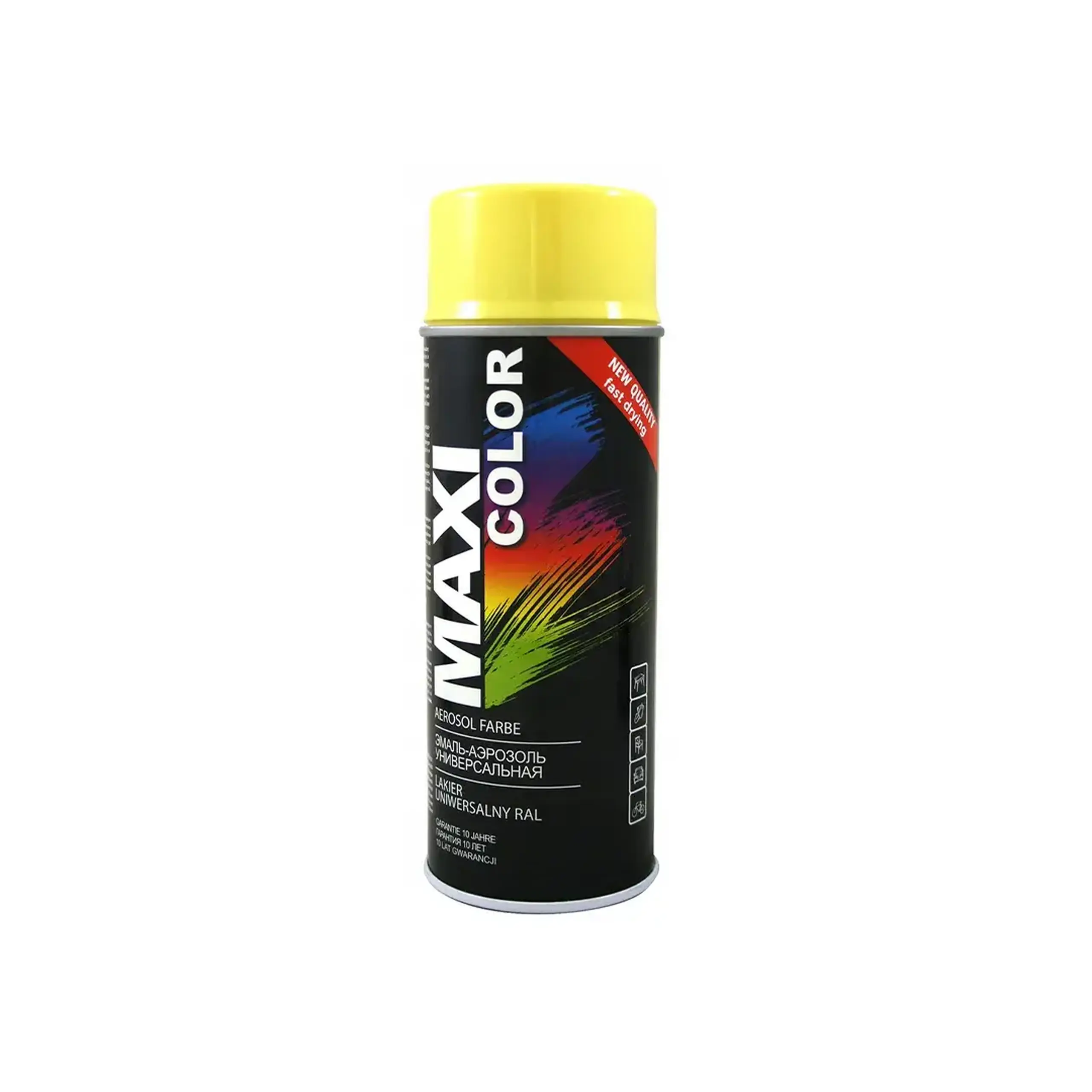 Vopsea pe bază de polimer galben 400 ml MAXI COLOR - Tip RAL 1018
