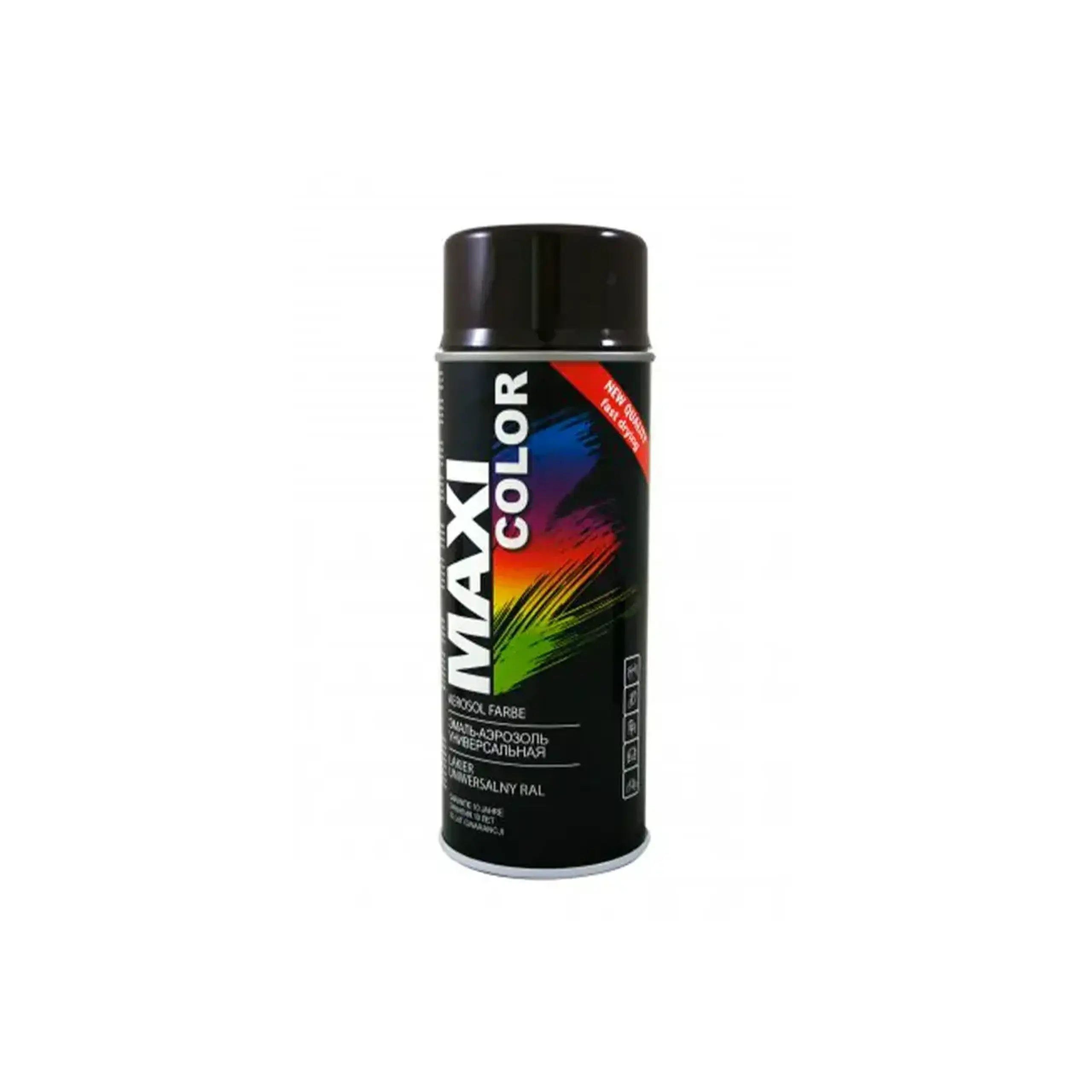 Vopsea pe bază de polimer negru lucios 400 ml MAXI COLOR - Tip RAL 9017