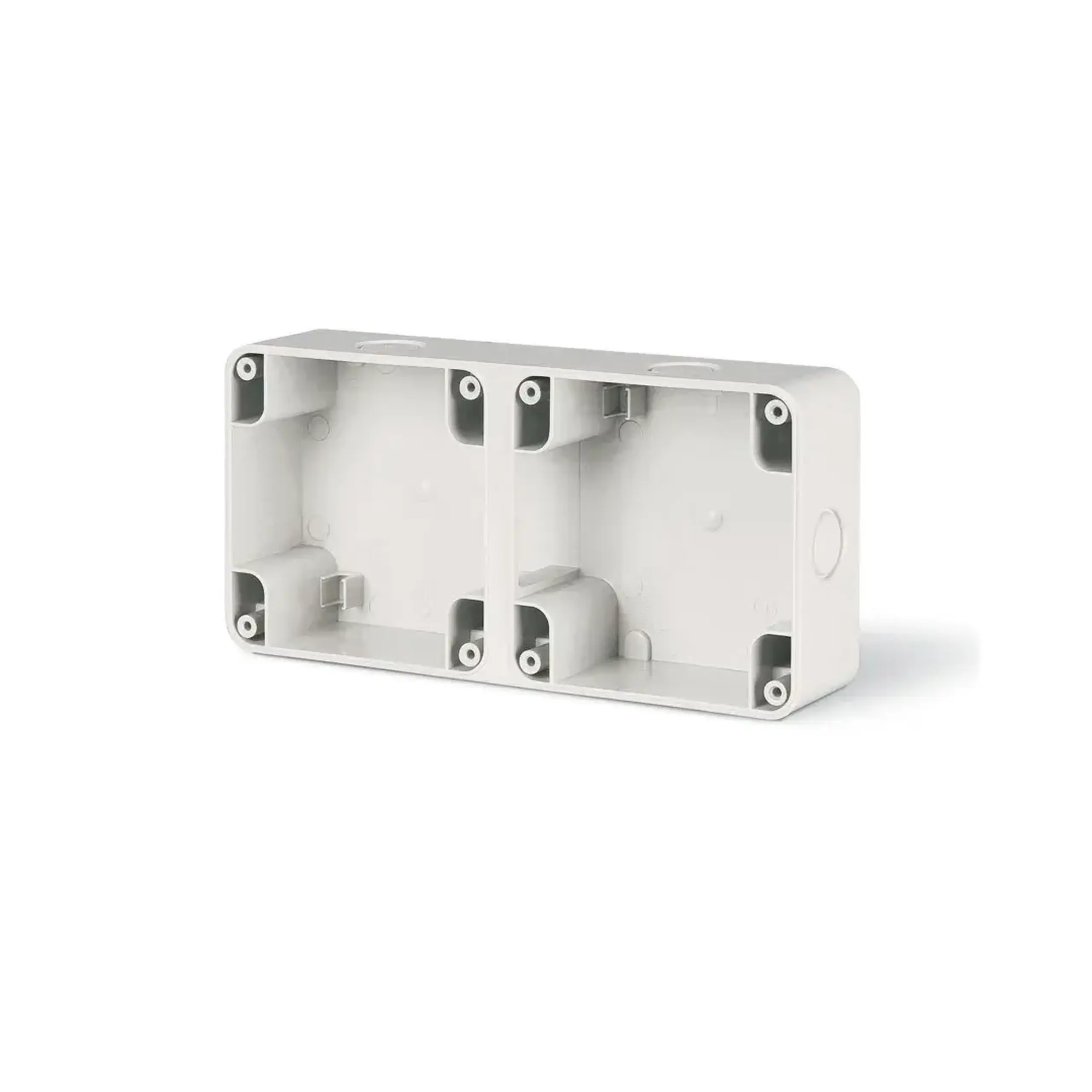 Cutie de montaj 95 x 95 mm Plastic PROTECTA Scame - Exterior 2 posturi