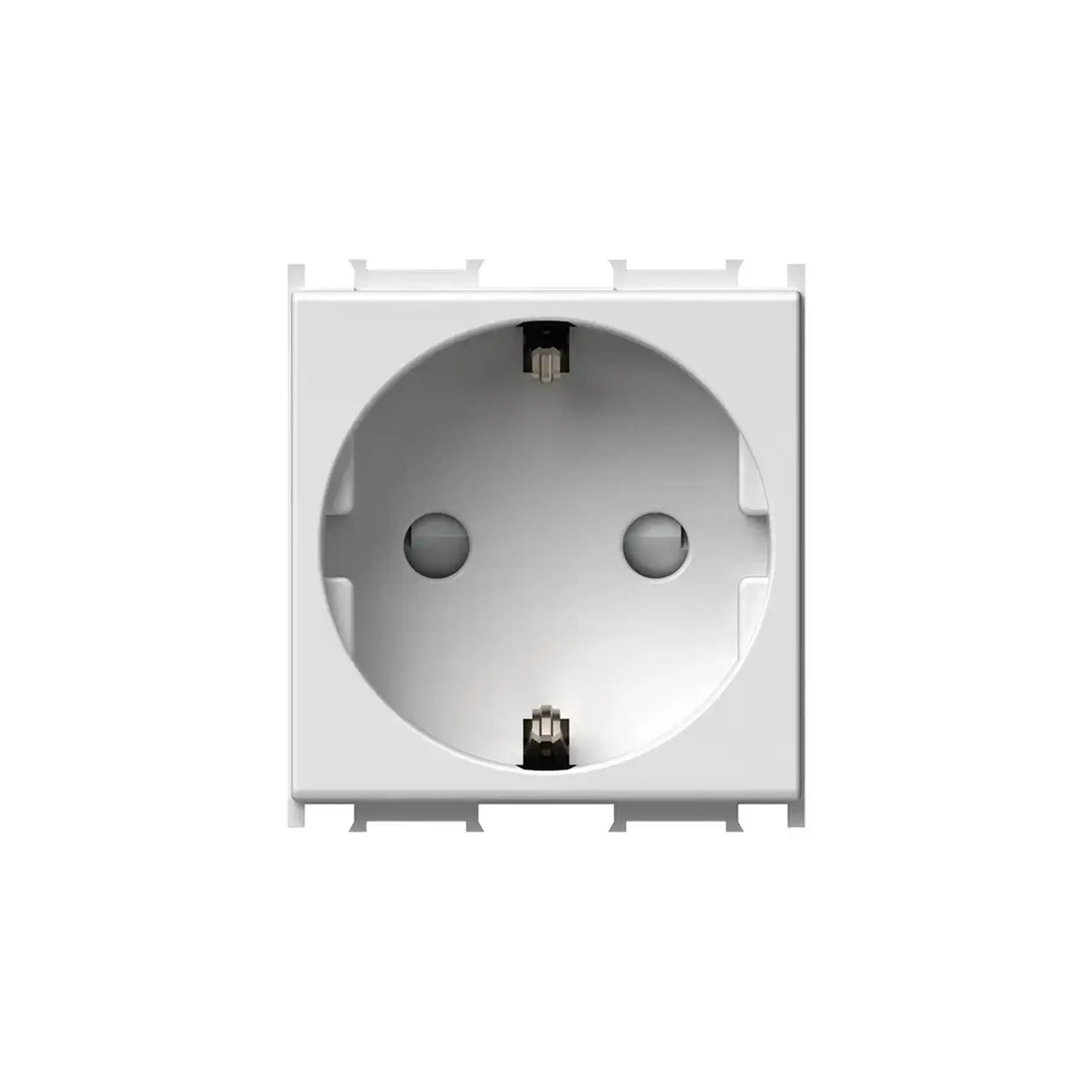 Priză cu împământare 16 A 250 V alb Scame