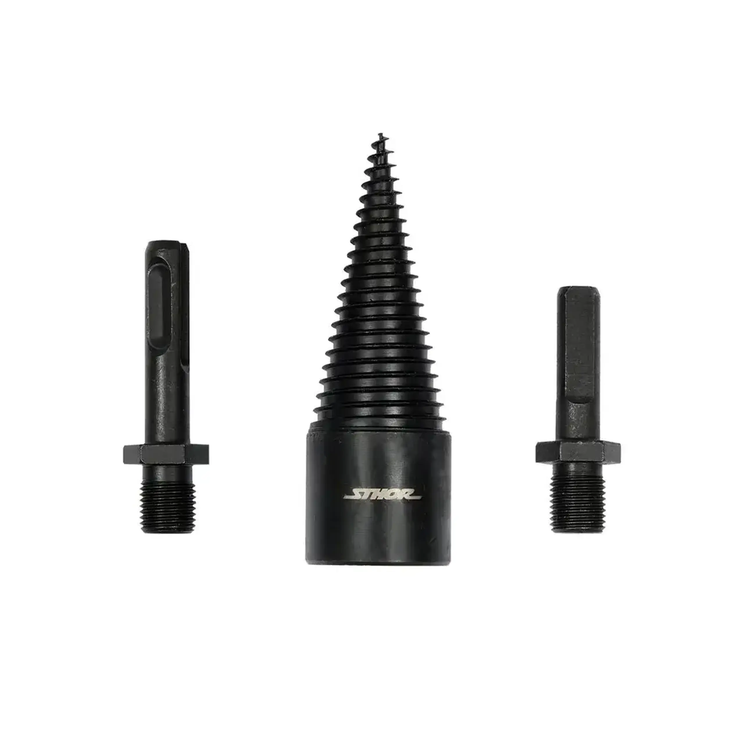 Burghiu 3 buc. pentru despicat lemne 32 mm Oțel SDS Plus, Cilindric Sthor - Diametru 45 mm