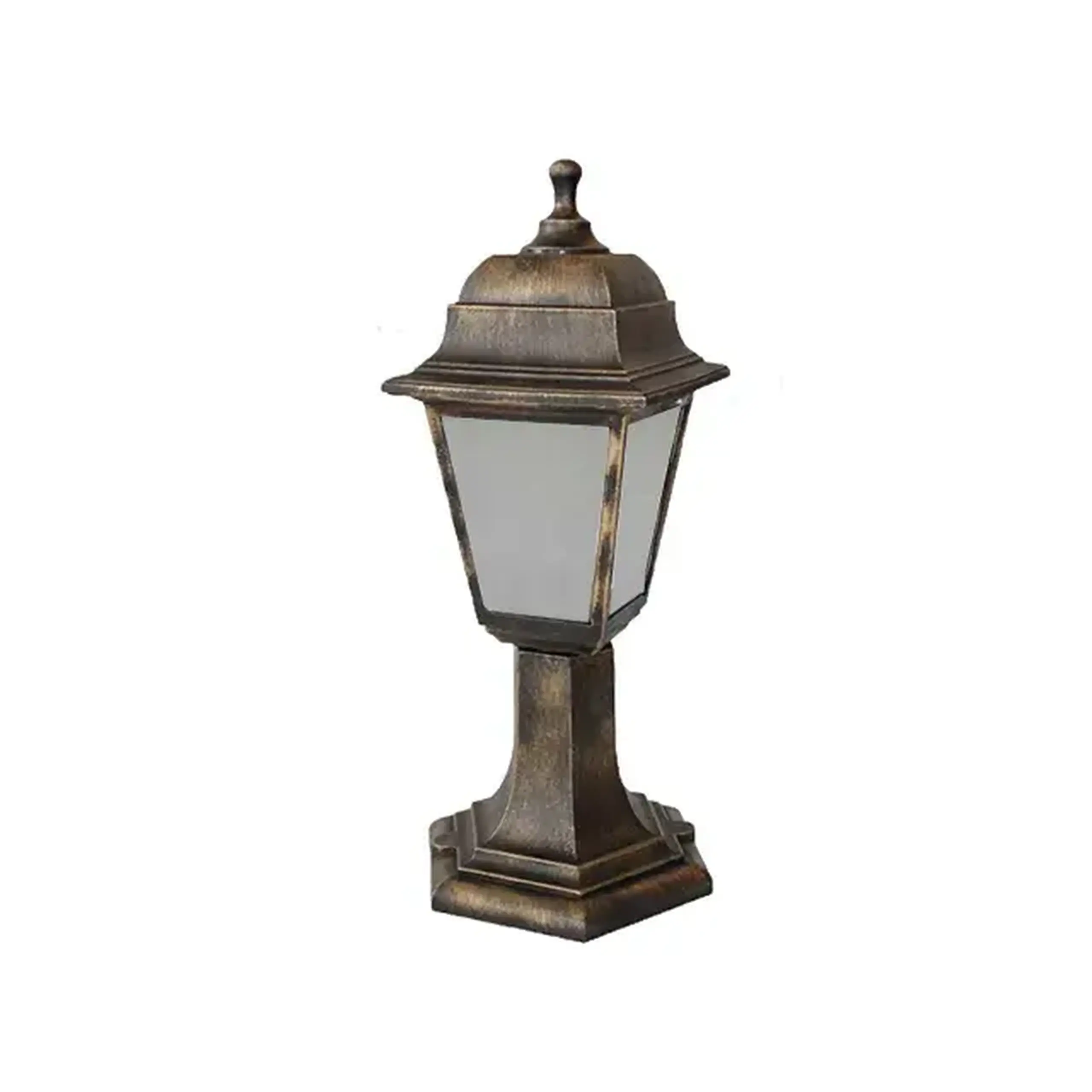 Felinar de grădină OSCAR 60 W E27 220 - 240 V IP44 PowMr - Culoare Cupru/Opal