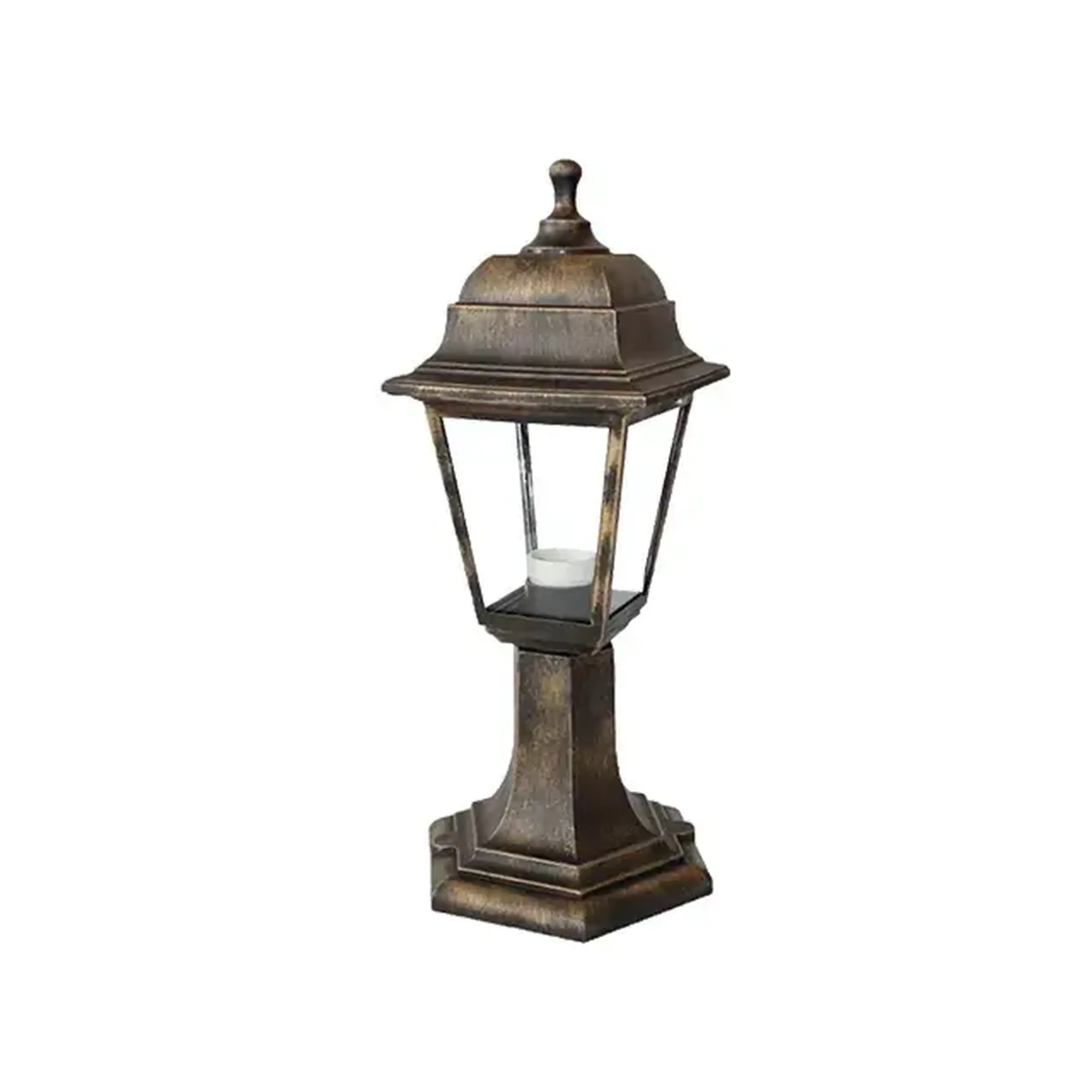 Felinar de grădină OSCAR 60 W E27 220 - 240 V IP44 PowMr - Culoare Cupru/Transparent