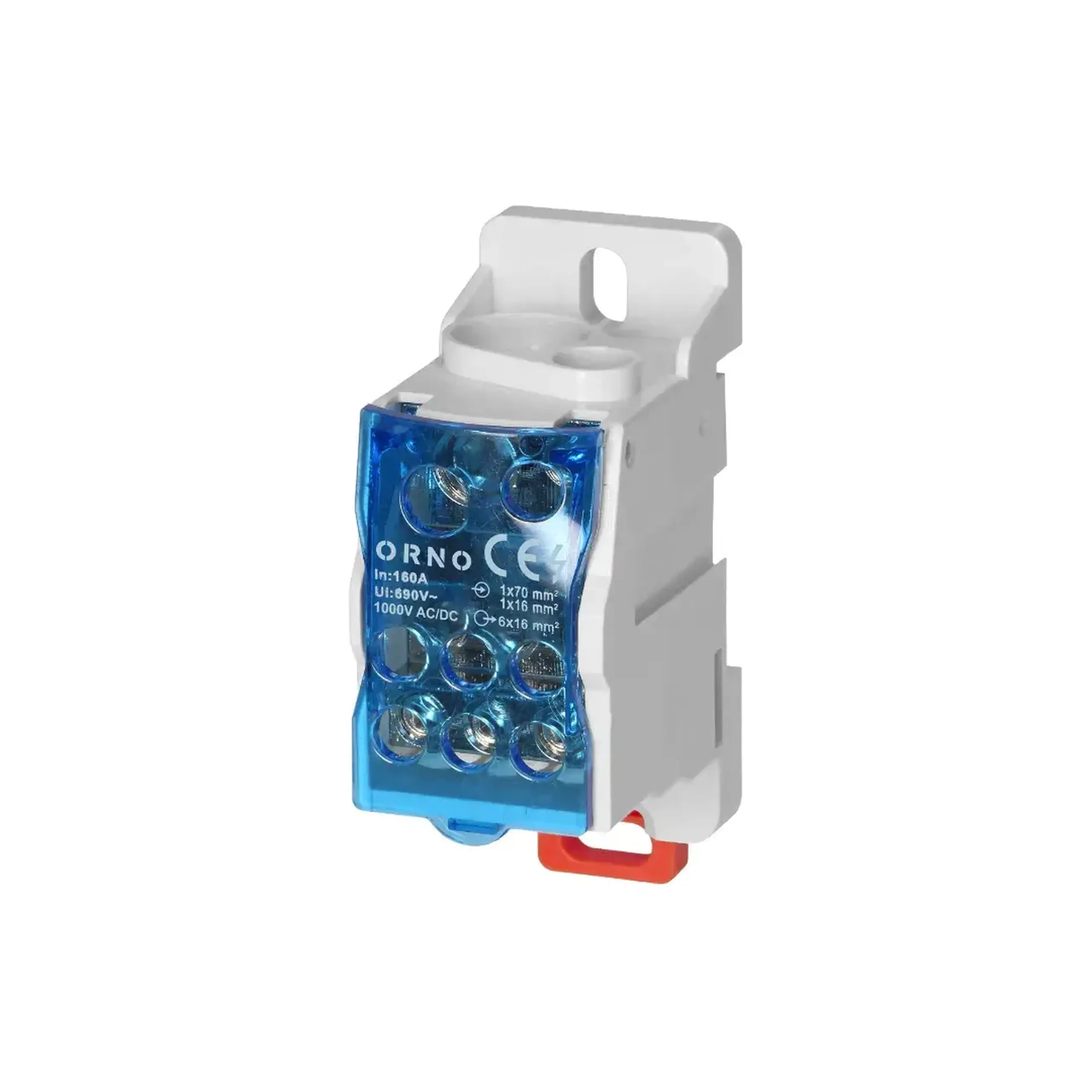 Bloc de distribuție ORNO LZ8207160 77 x 29 x 46 mm 160 A 1000 V