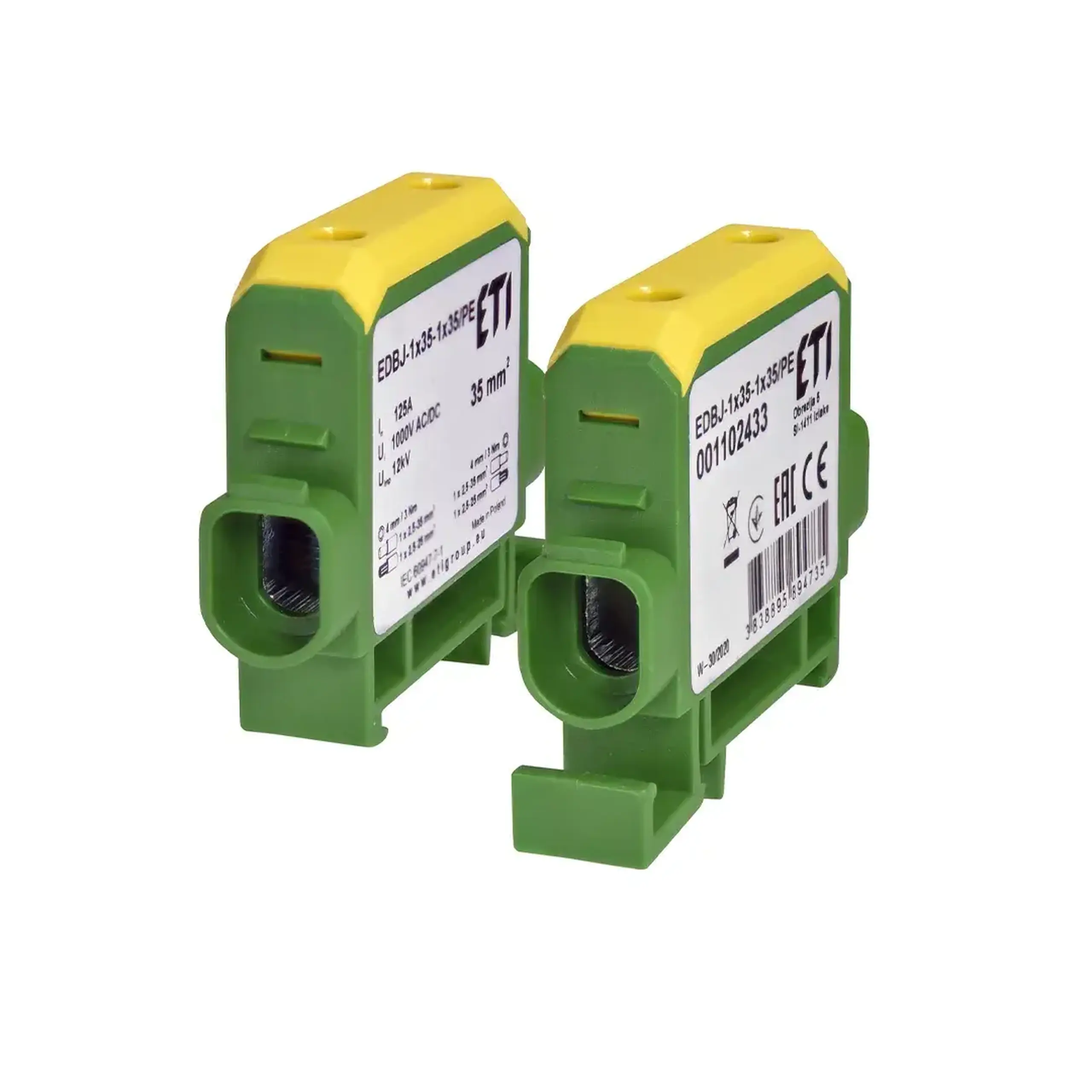 Clemă de conexiune ETI IR1102433 125 A 1000 V
