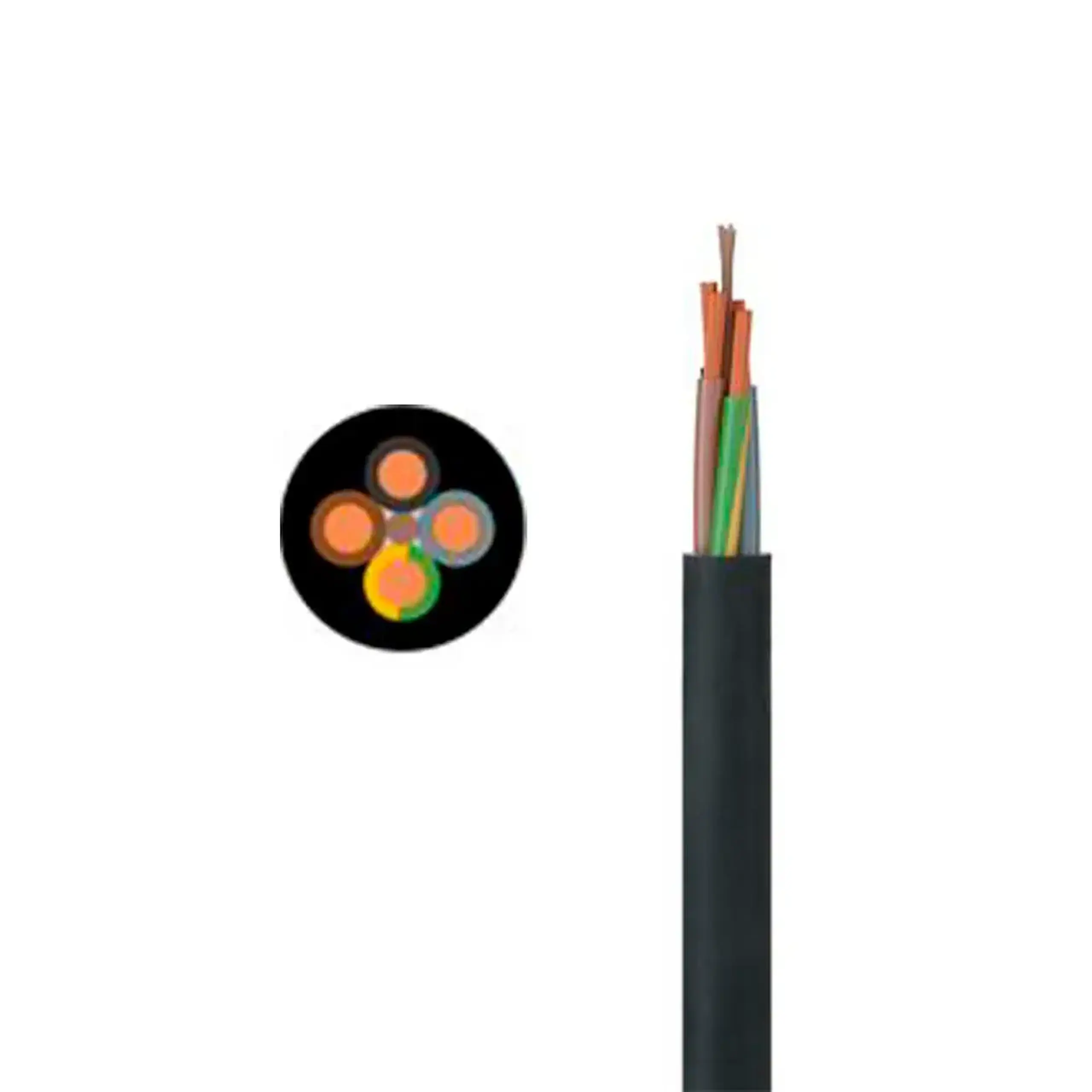 Cablu submersibil flexibil H07RN-F 12 * 1.5 mm² Negru
