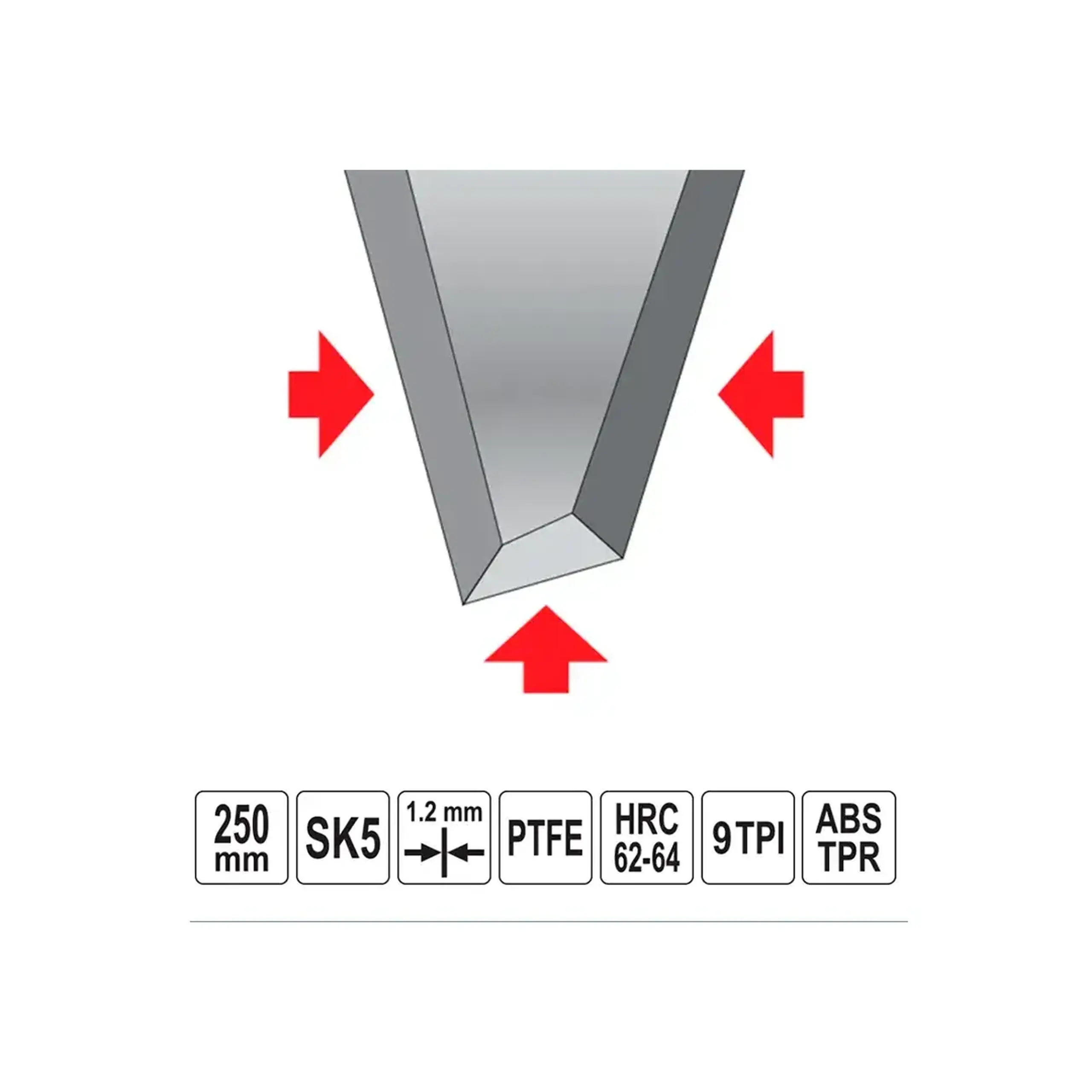 Ferăstrău pliant pentru grădină 250 mm Yato