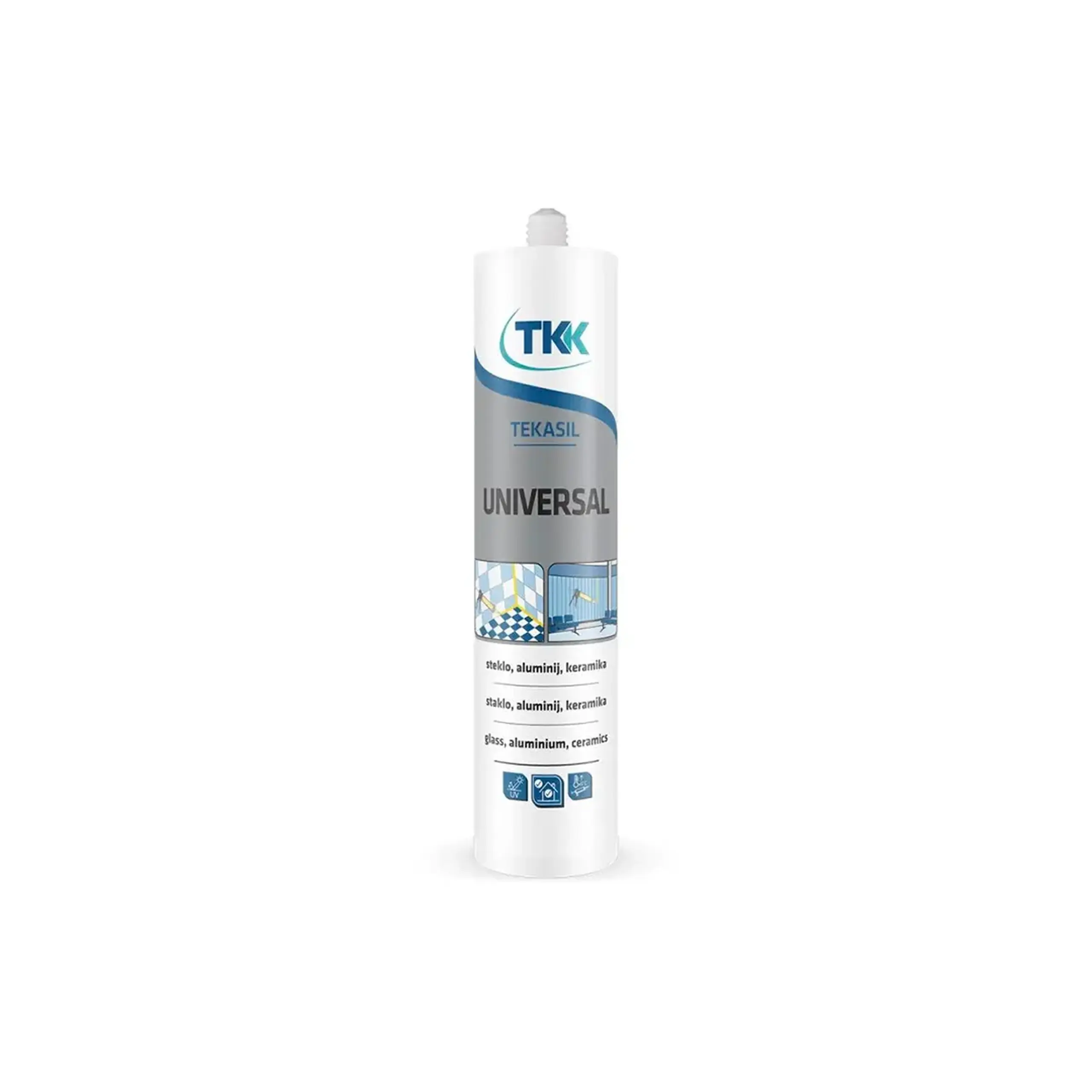 Ermetic sanitar TEKASIL RAL7011 280 ml antracit