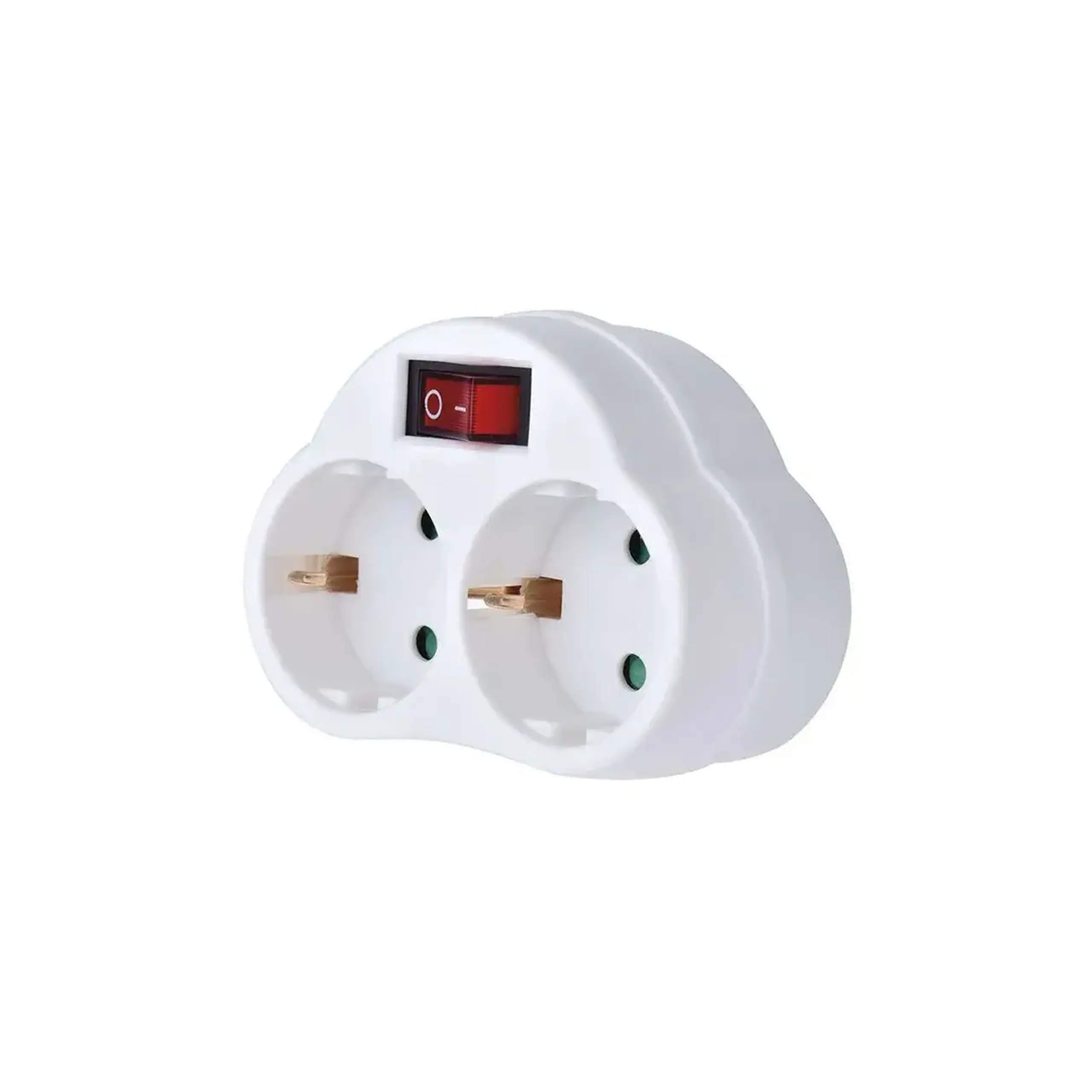 Adaptor cu 2 prize și întrerupător 2P + PE 16 A 250 V IP20 EMOS