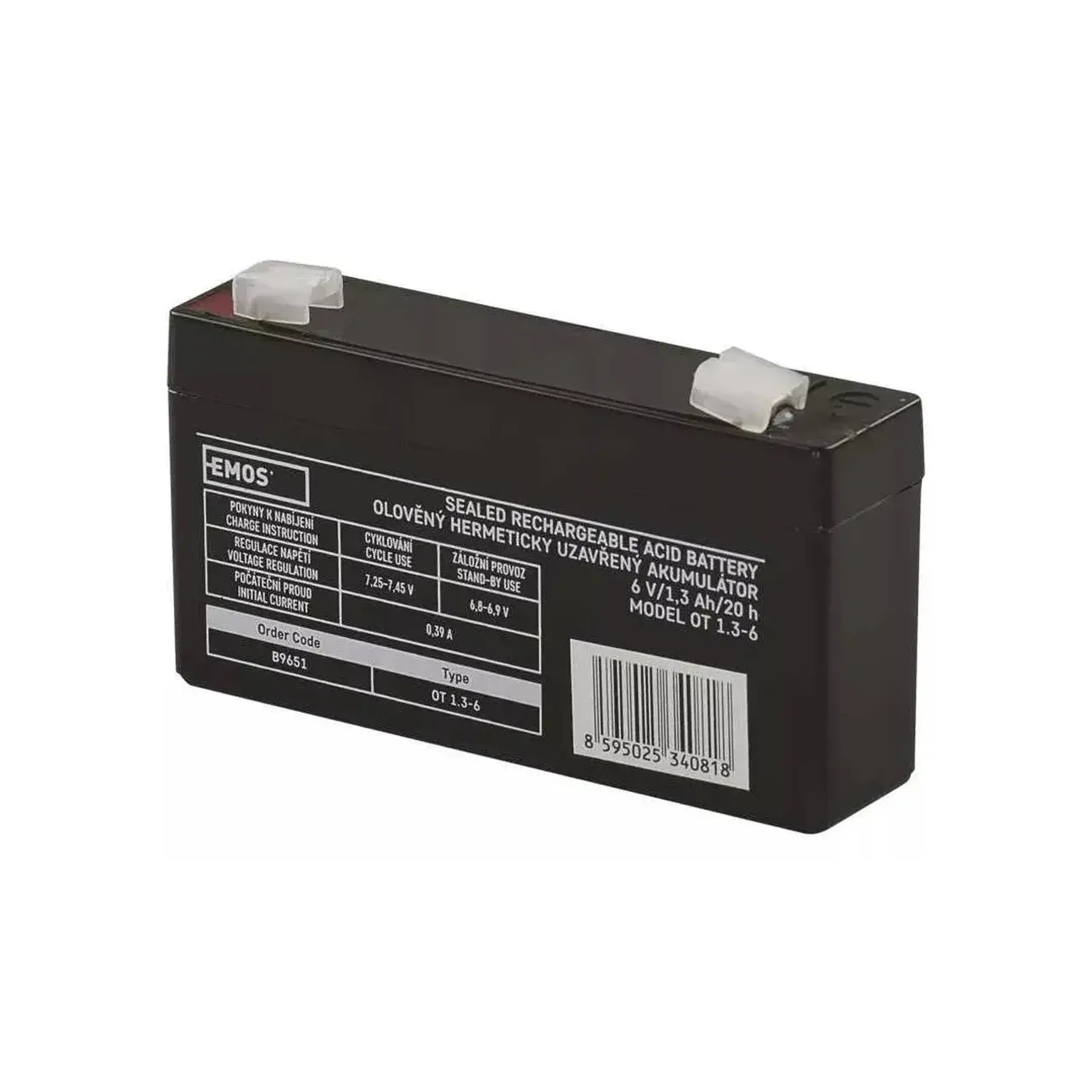 Acumulator pentru UPS OT 1.3-6 1.3 Ah 6 V EMOS