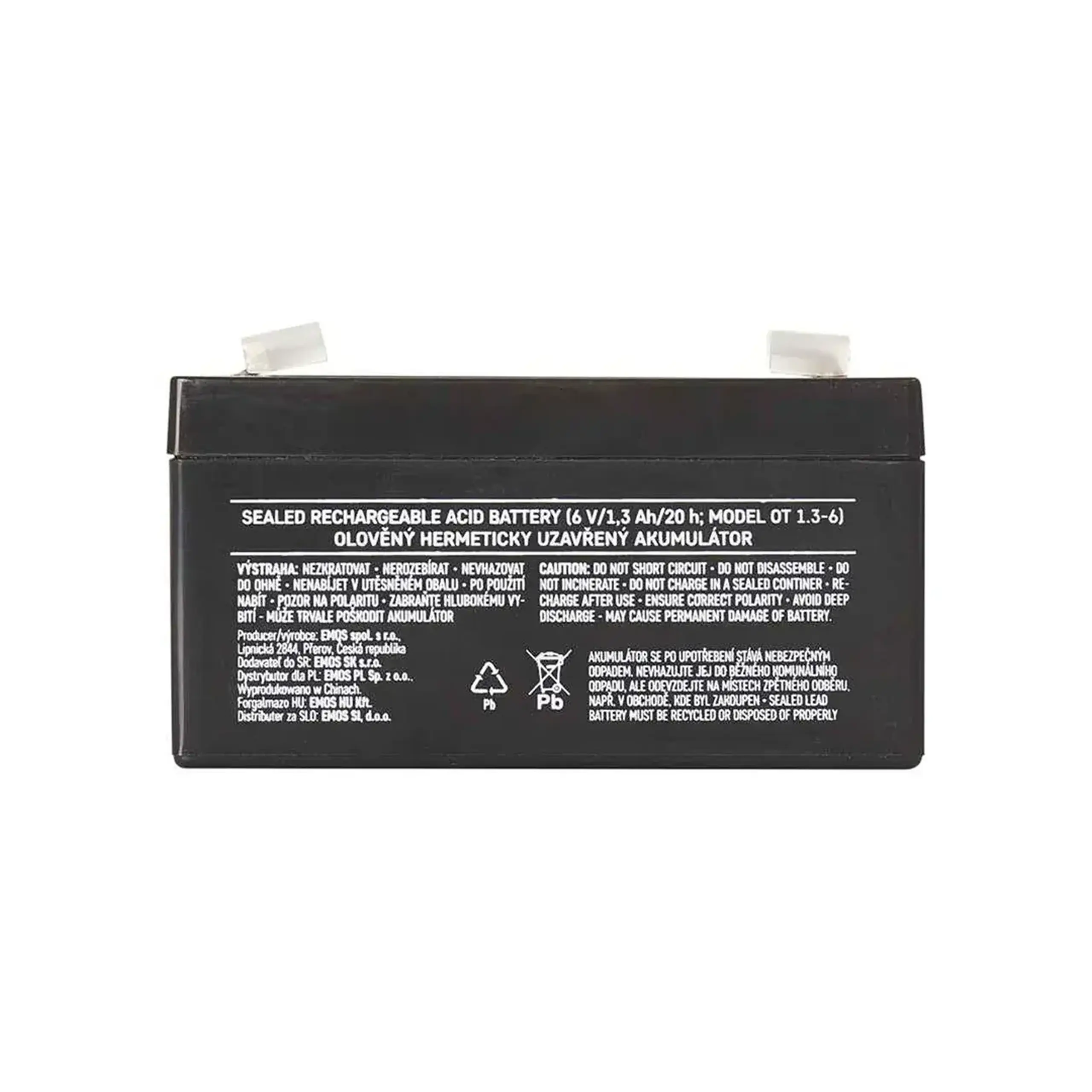 Acumulator pentru UPS OT 1.3-6 1.3 Ah 6 V EMOS