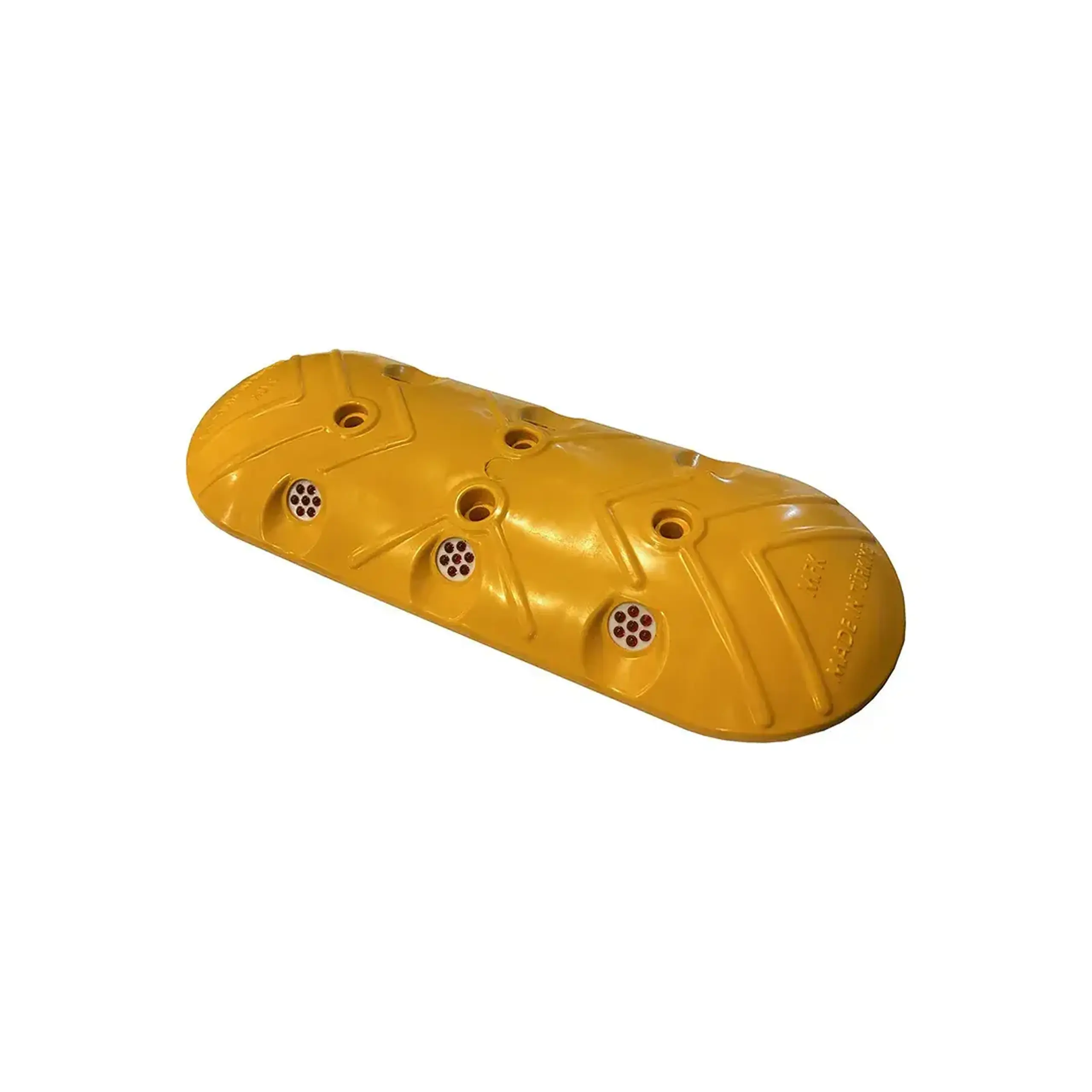 Indicator reflectant cu 6 puncte de delimitare a drumului 30 x 11.5 x 2.7 cm Galben MFK