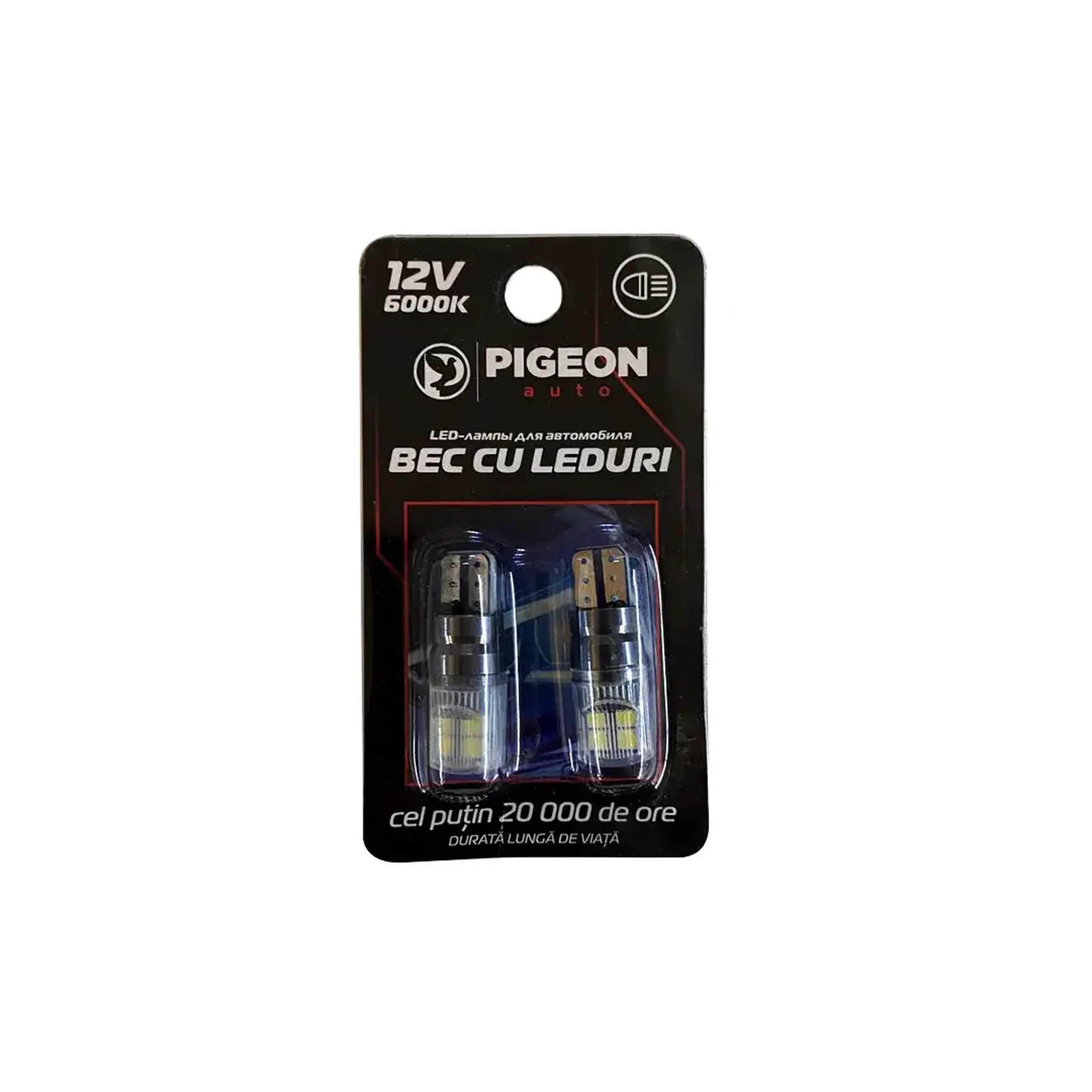 Bec auto LED W5W 5 W 6000 K 6 - 30 V Pigeon