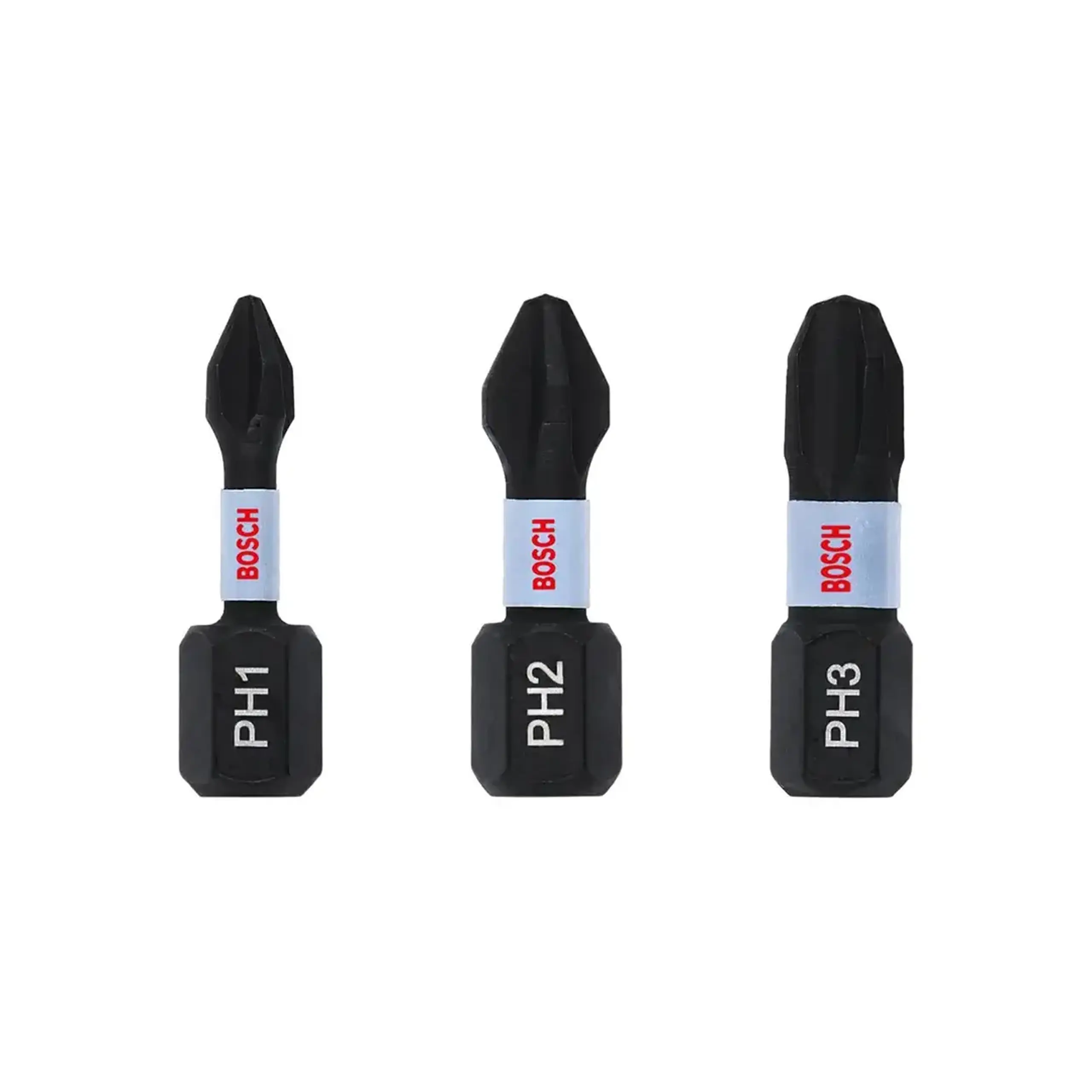 Set biți hexagonal 3 buc. Impact Control PH1, PH2, PH3 1/4" 25 mm Bosch