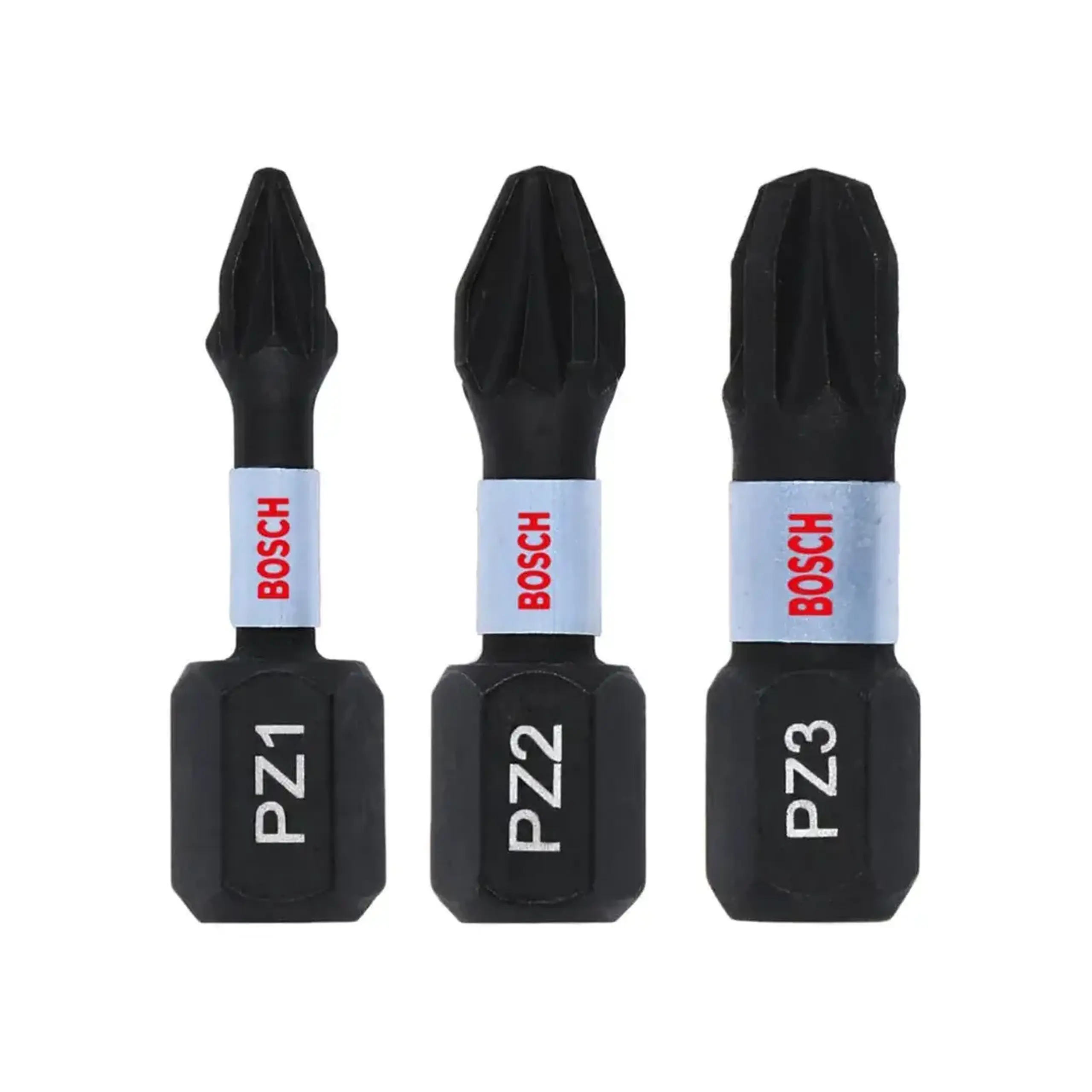 Set biți hexagonal 3 buc. Impact Control PZ1, PZ2, PZ3 1/4" 25 mm Bosch