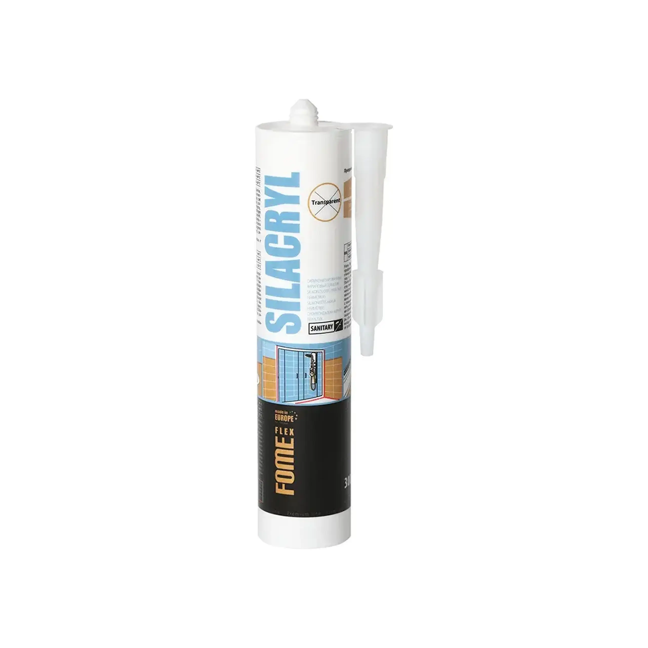 Ermetic acrilat SILACRYL 300 ml Transparent Fome Flex