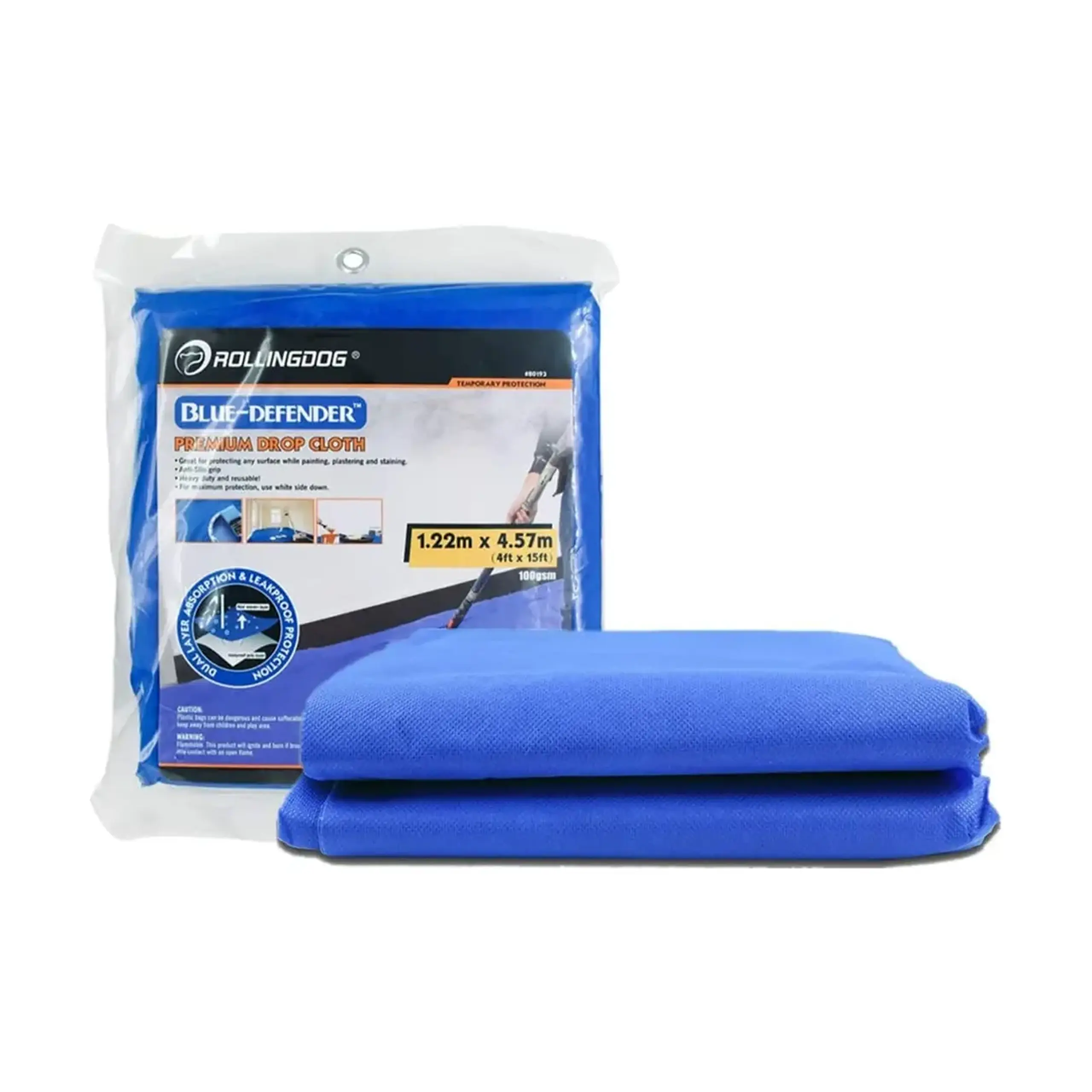 Pânză de protecție Blue-defender 1.22 x 4.57 m Rollingdog