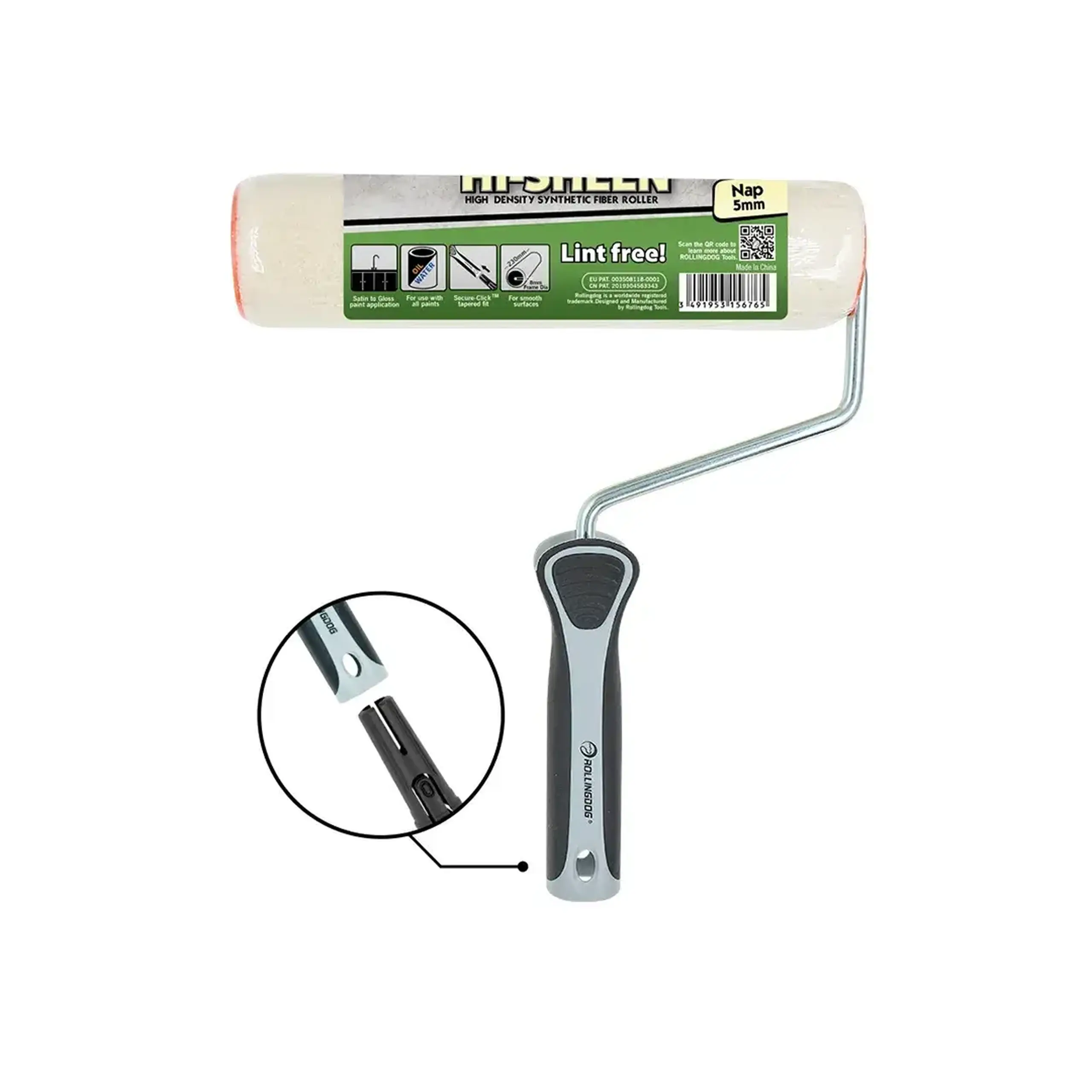 Rulou cu mâner Hi-Sheen 230 x 48 mm Rollingdog