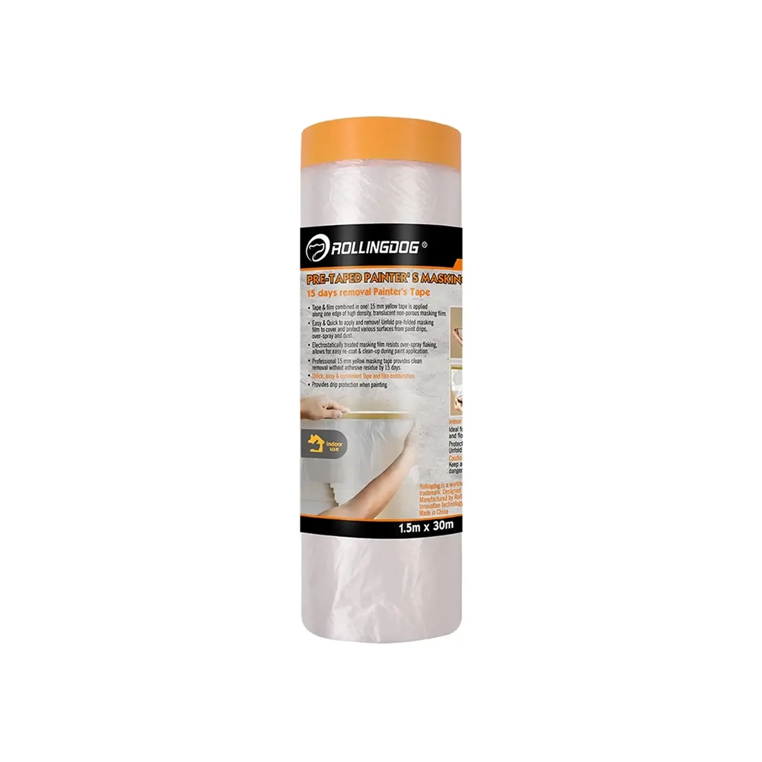 Peliculă de protecție cu adeziv Washi 1.5 x 30 m Rollingdog