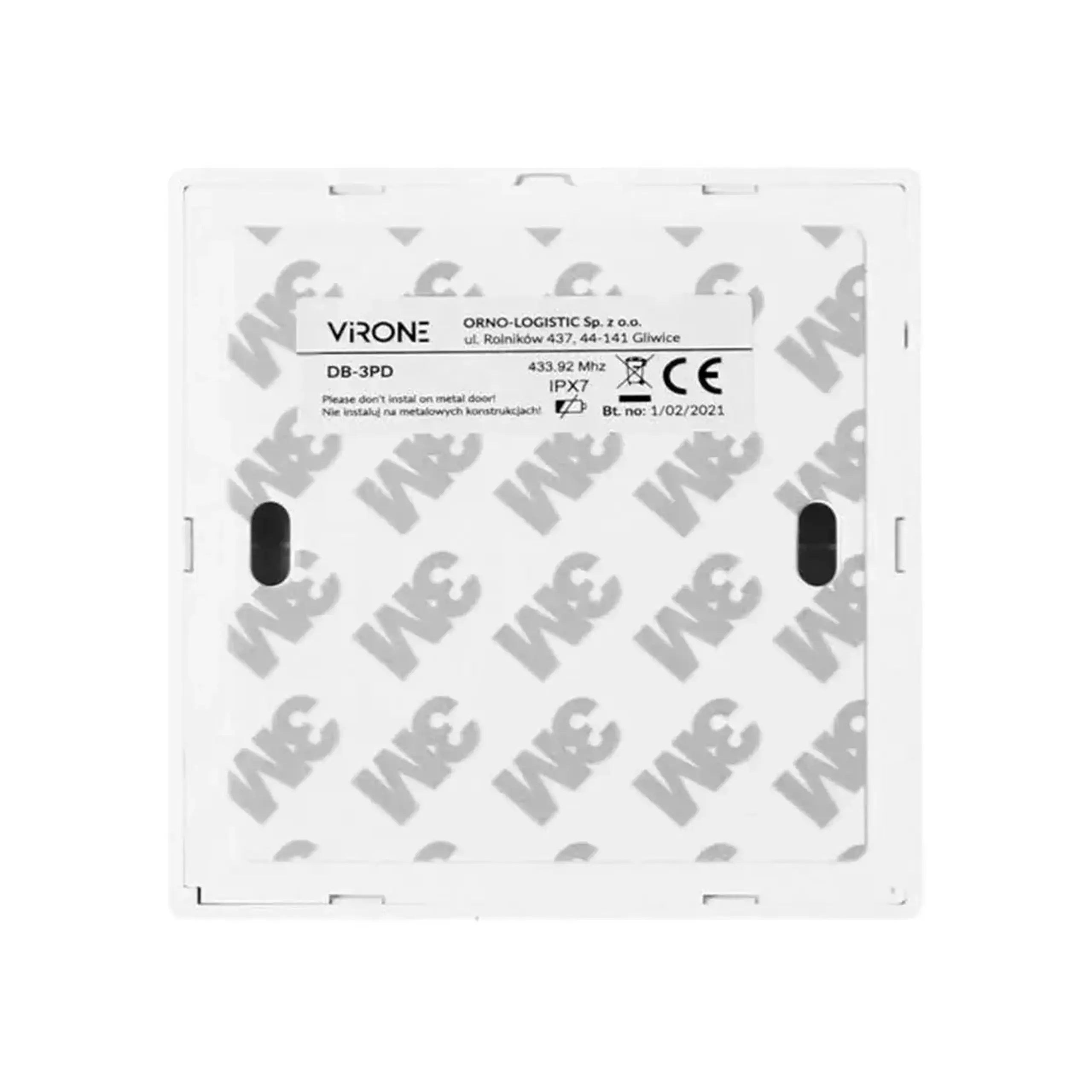 Buton sonerie DB-3 IPX7 ORNO