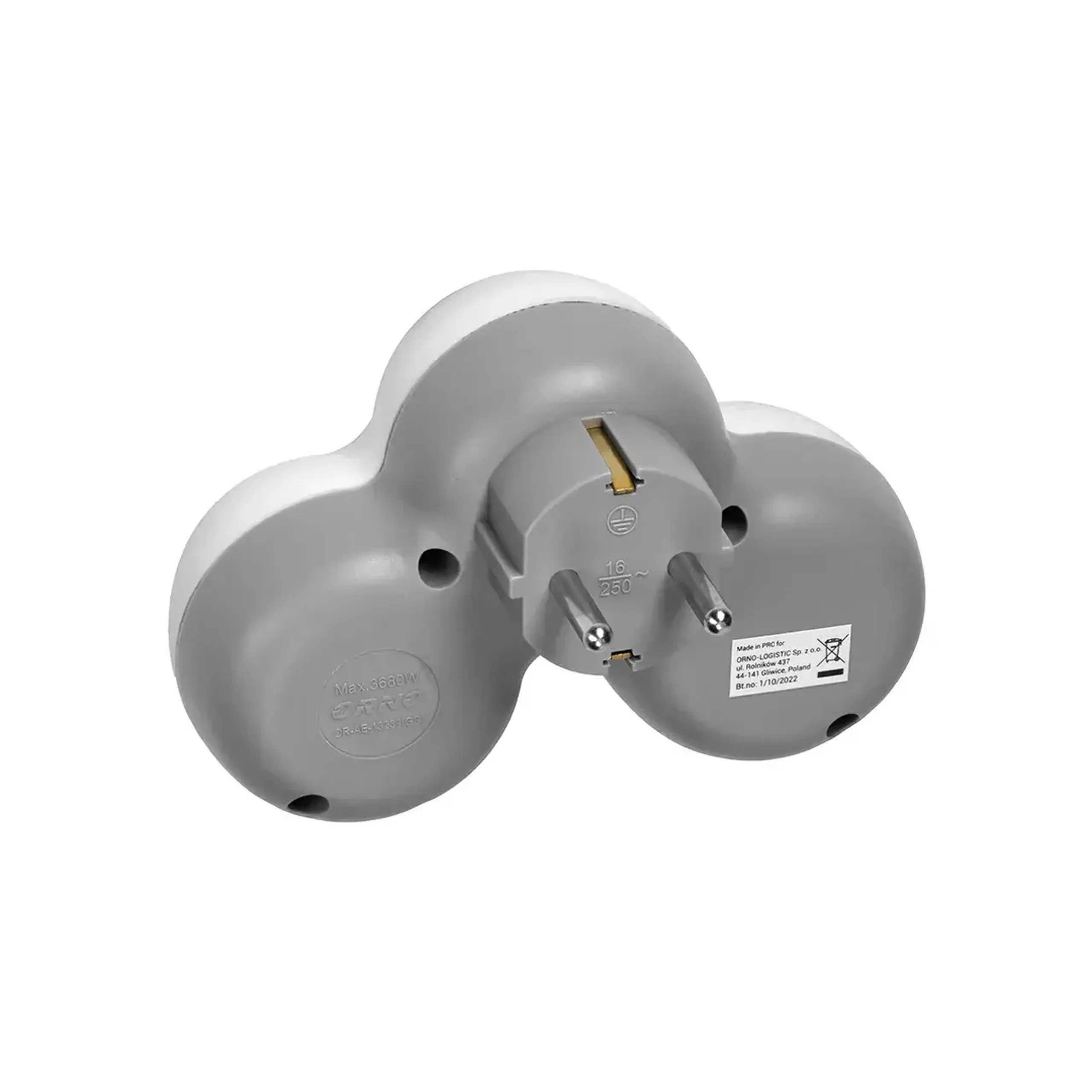 Adaptor triplu 3 x 2P+Z 16 A 220 - 240 V IP20 ORNO