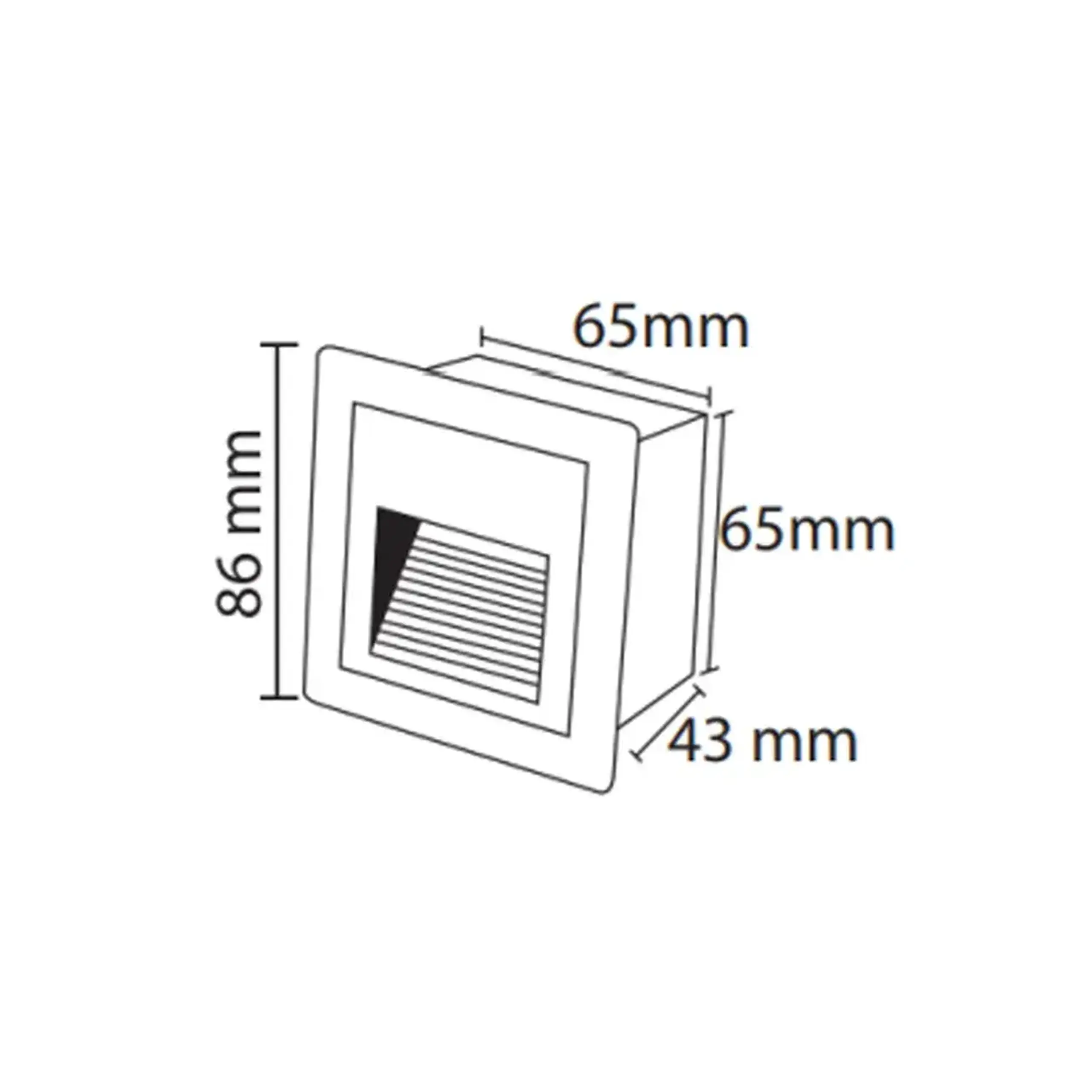 Corp de iluminat LED ICON-S 3 W SMD 58 lm 220 - 240 V IP54 Horoz