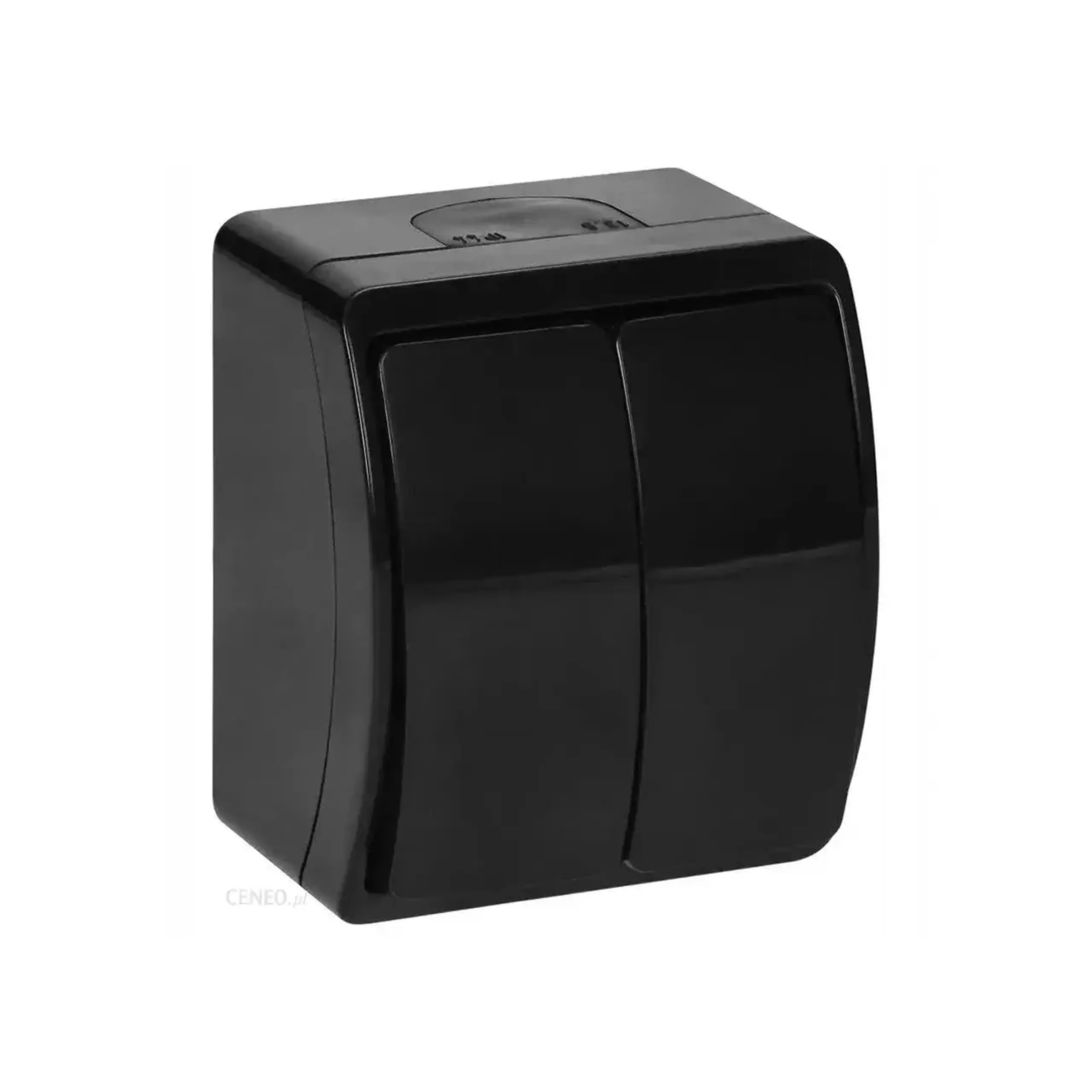 Întrerupător dublu aquatic 10 A 220 - 240 V negru ORNO