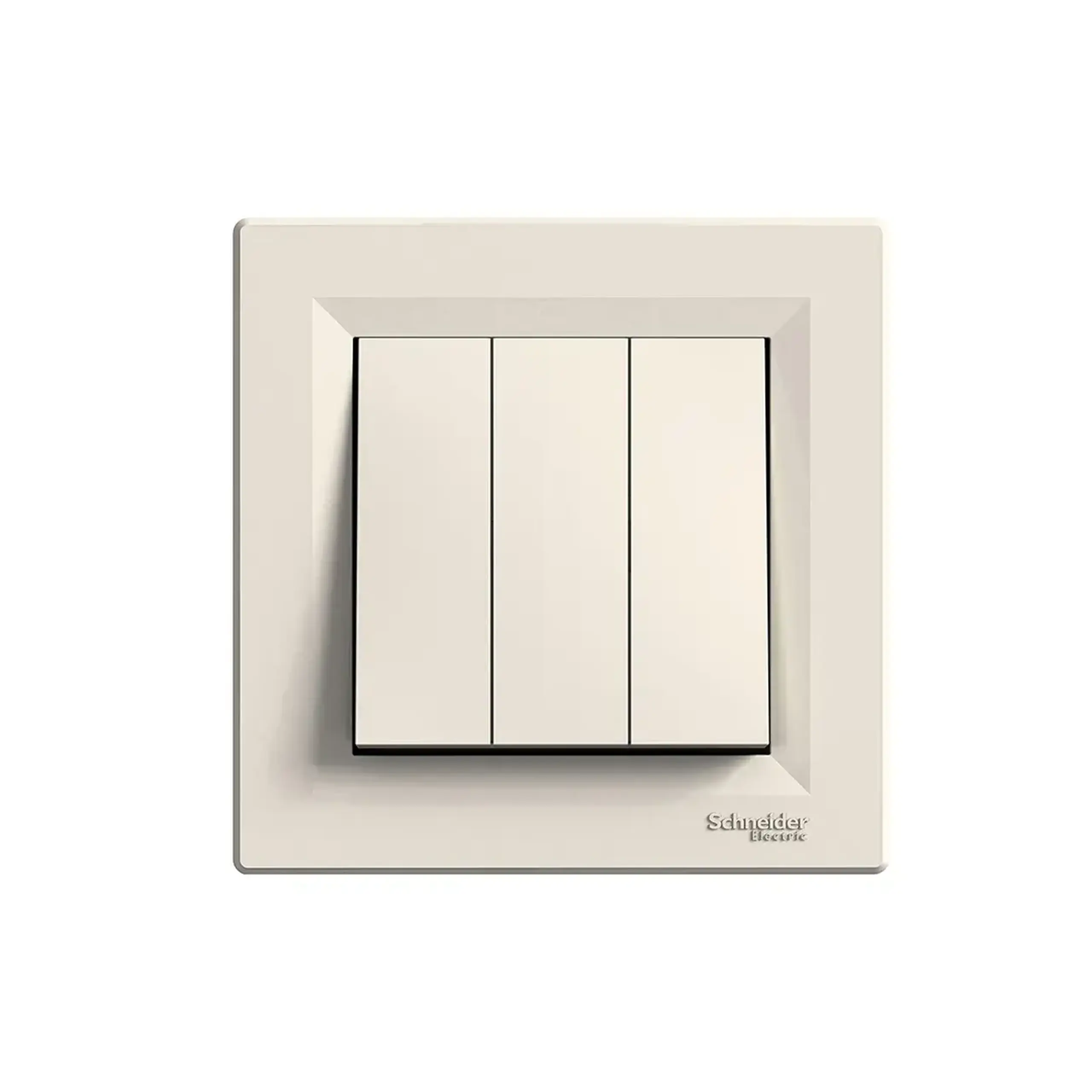 Întrerupător triplu ASFORA 10 A 220 - 240 V crem Schneider-Electric