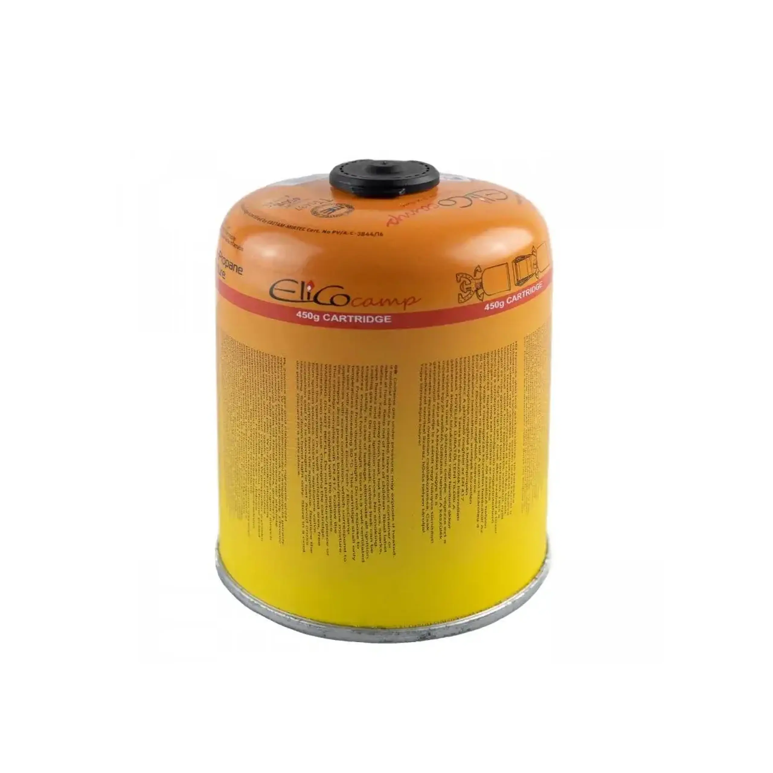Cartuș/butelie cu conexiune filet 300 g propan/Butan ElicoCamp - Capacitatea rezervorului de combustibil 450 g