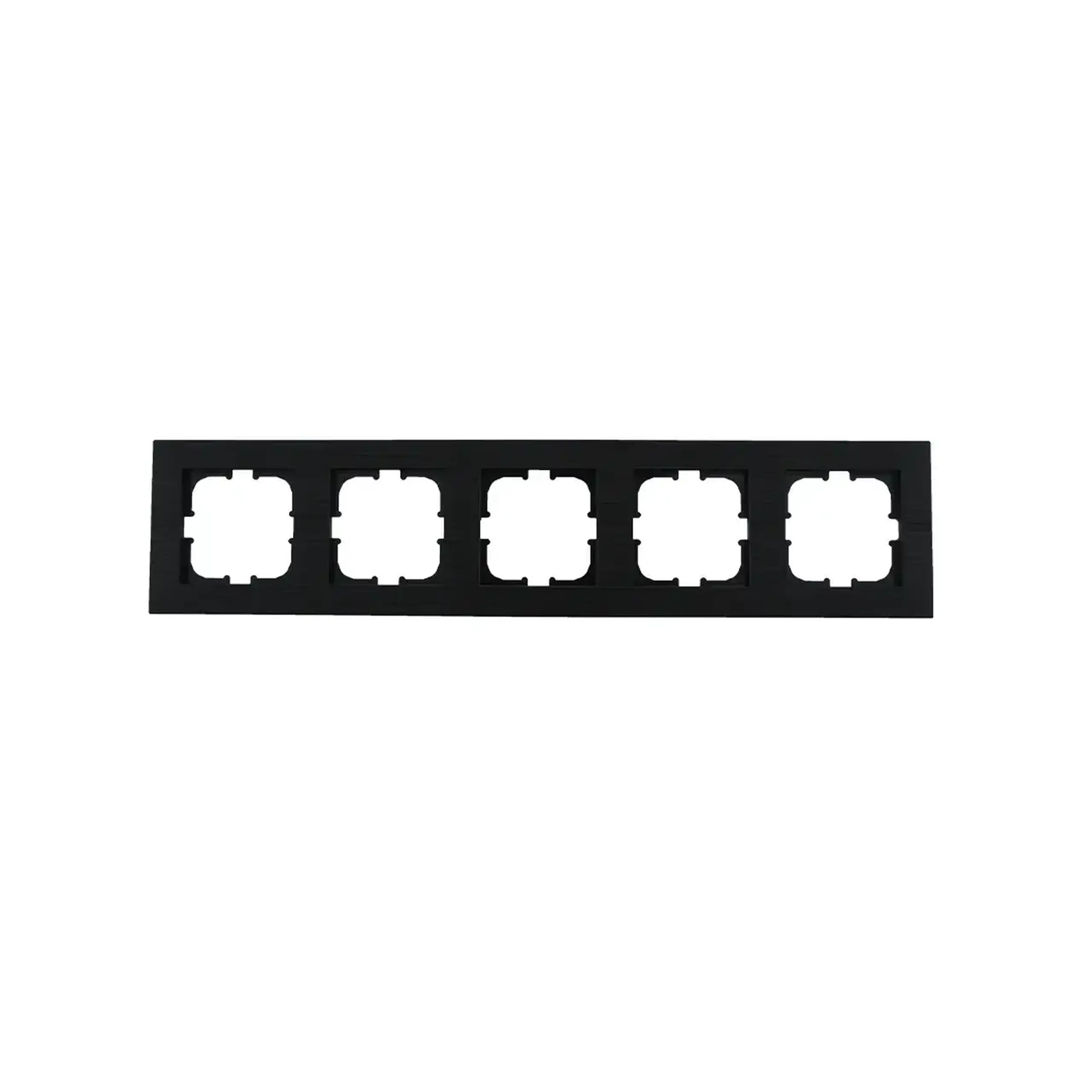 Ramă cu 4 locuri CONFORT Negru Exen Elektrik - Dimensiuni (L x W x H x Ø) 368 x 83 x 10 mm