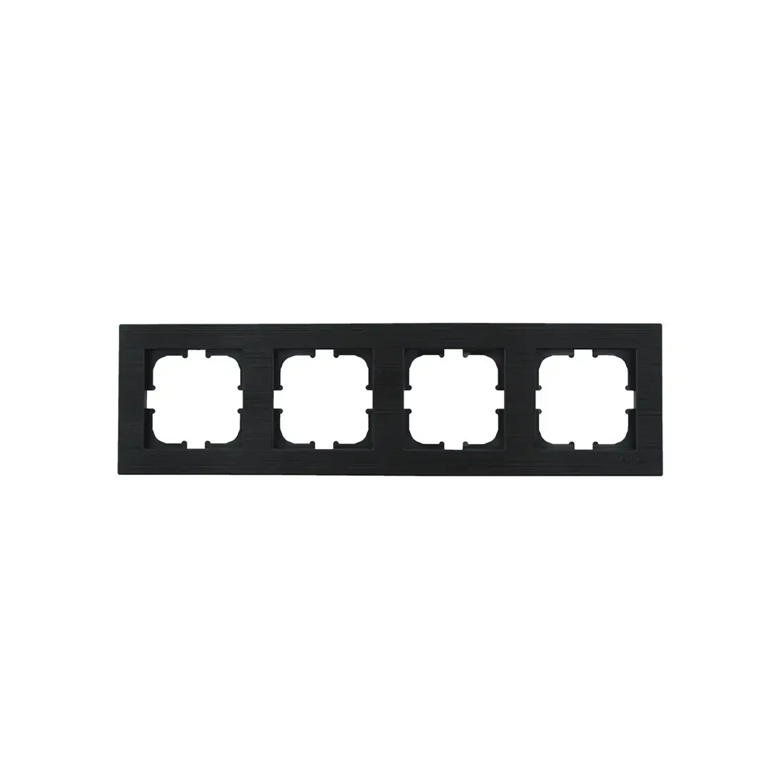 Ramă cu 4 locuri CONFORT Negru Exen Elektrik - Dimensiuni (L x W x H x Ø) 296 x 83 x 10 mm