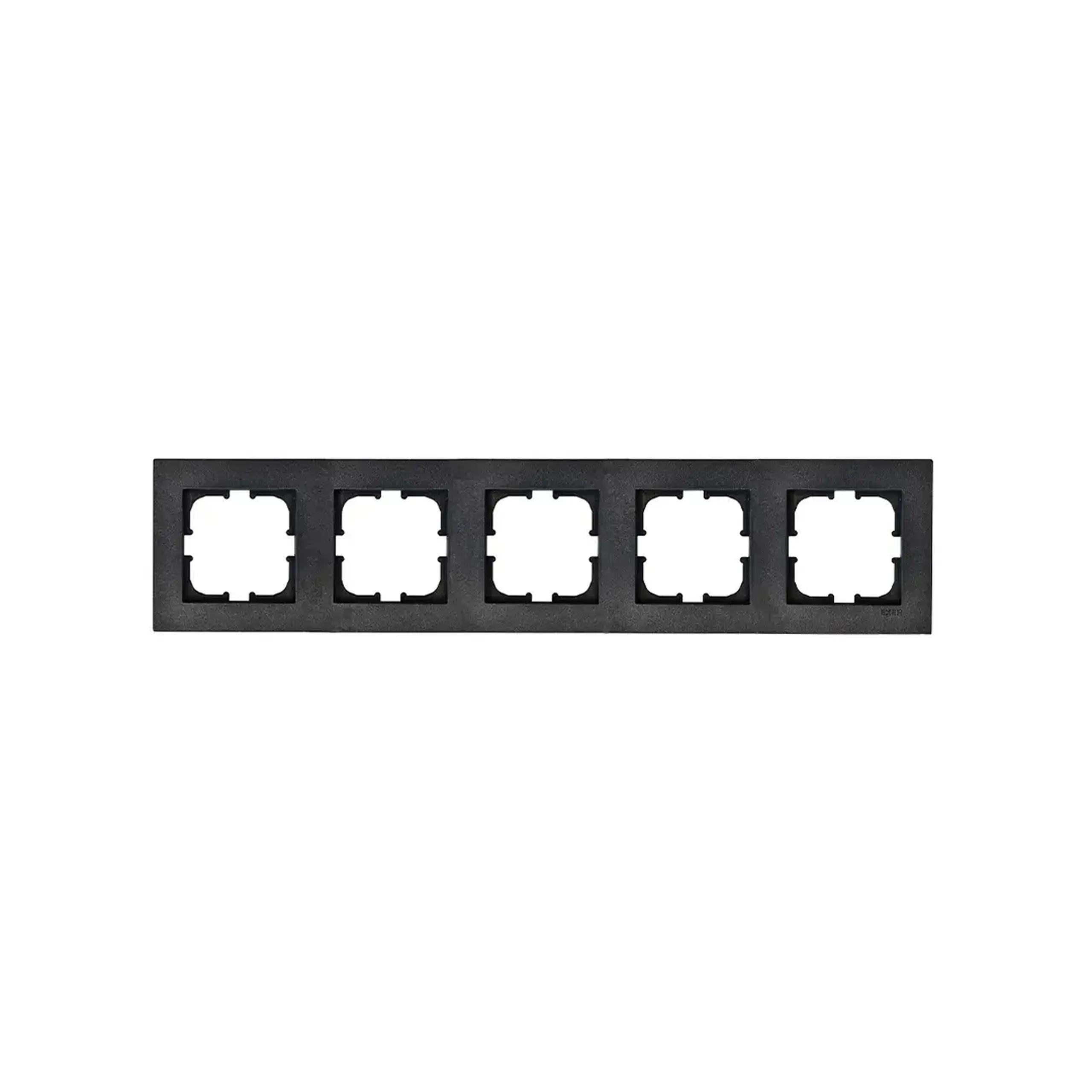 Ramă cu 4 locuri KARELL Negru Exen Elektrik - Dimensiuni (L x W x H x Ø) 368 x 83 x 10 mm