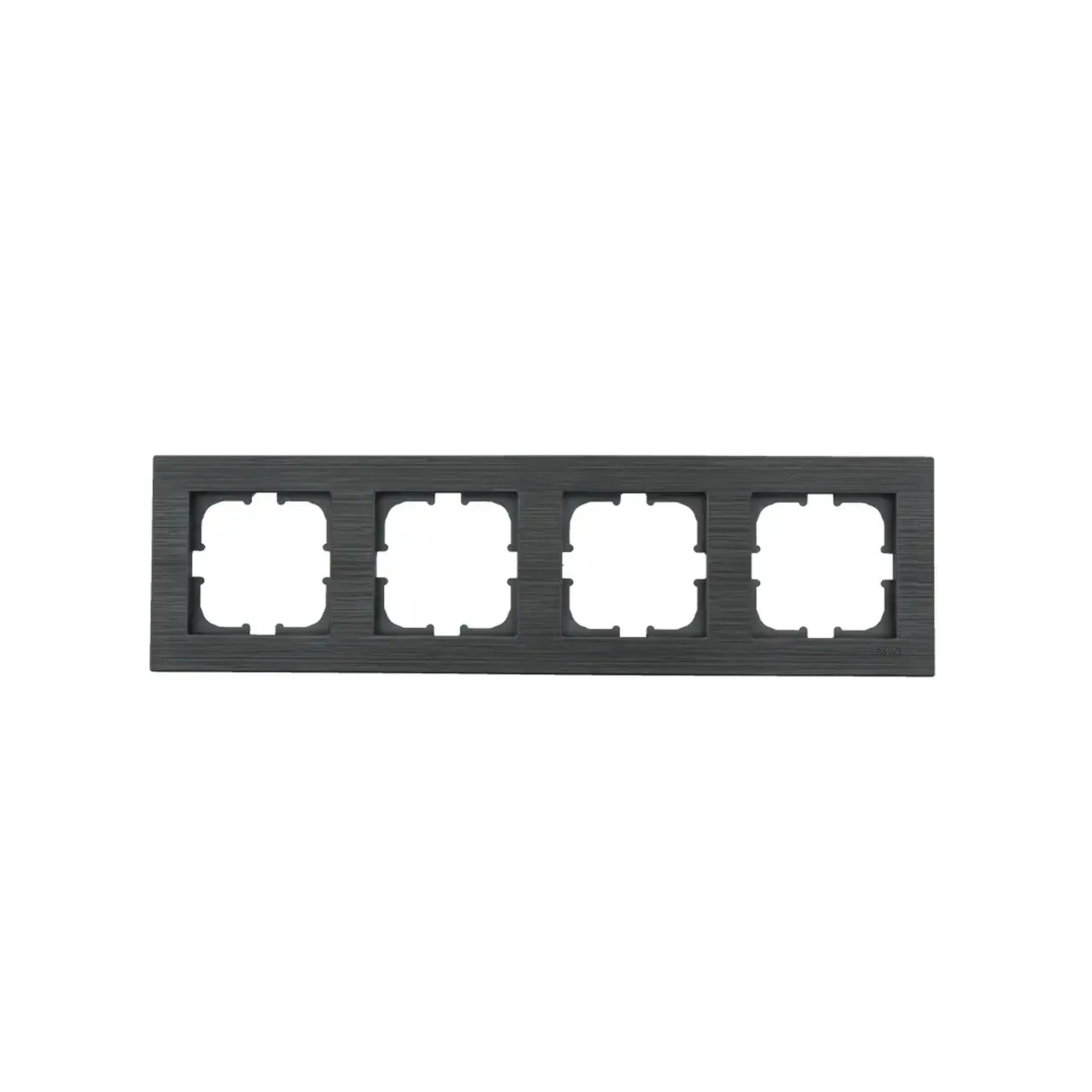 Ramă cu 4 locuri CONFORT Gri Exen Elektrik - Dimensiuni (L x W x H x Ø) 296 x 83 x 10 mm