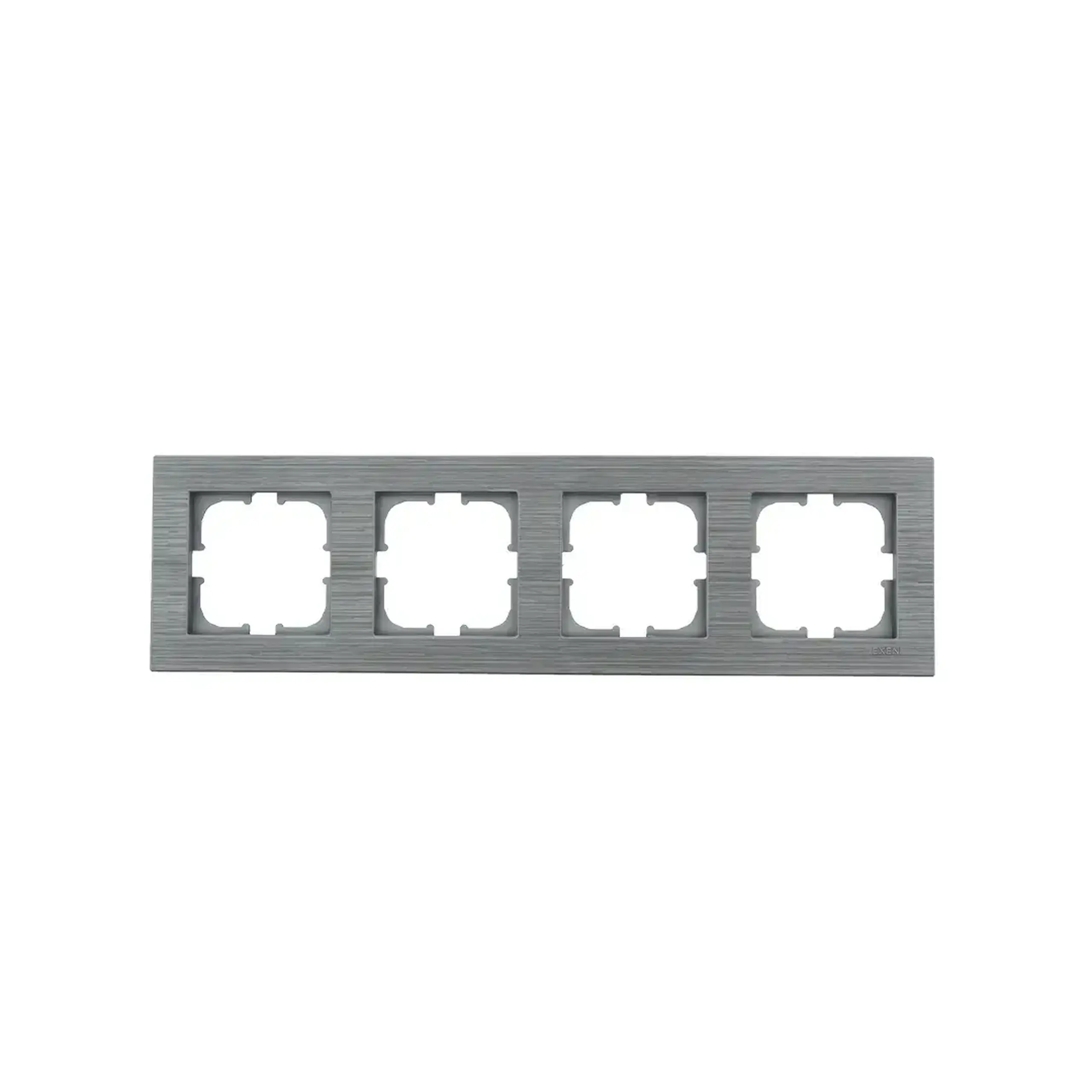 Ramă cu 4 locuri CONFORT Gri deschis Exen Elektrik - Dimensiuni (L x W x H x Ø) 296 x 83 x 10 mm