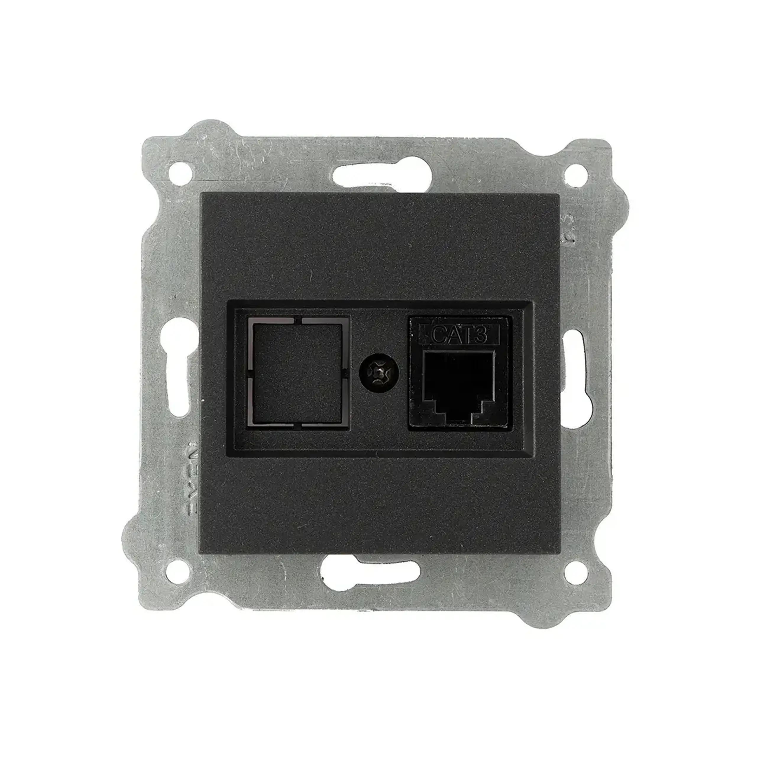 Priză de telefon KARELL Negru Exen Elektrik