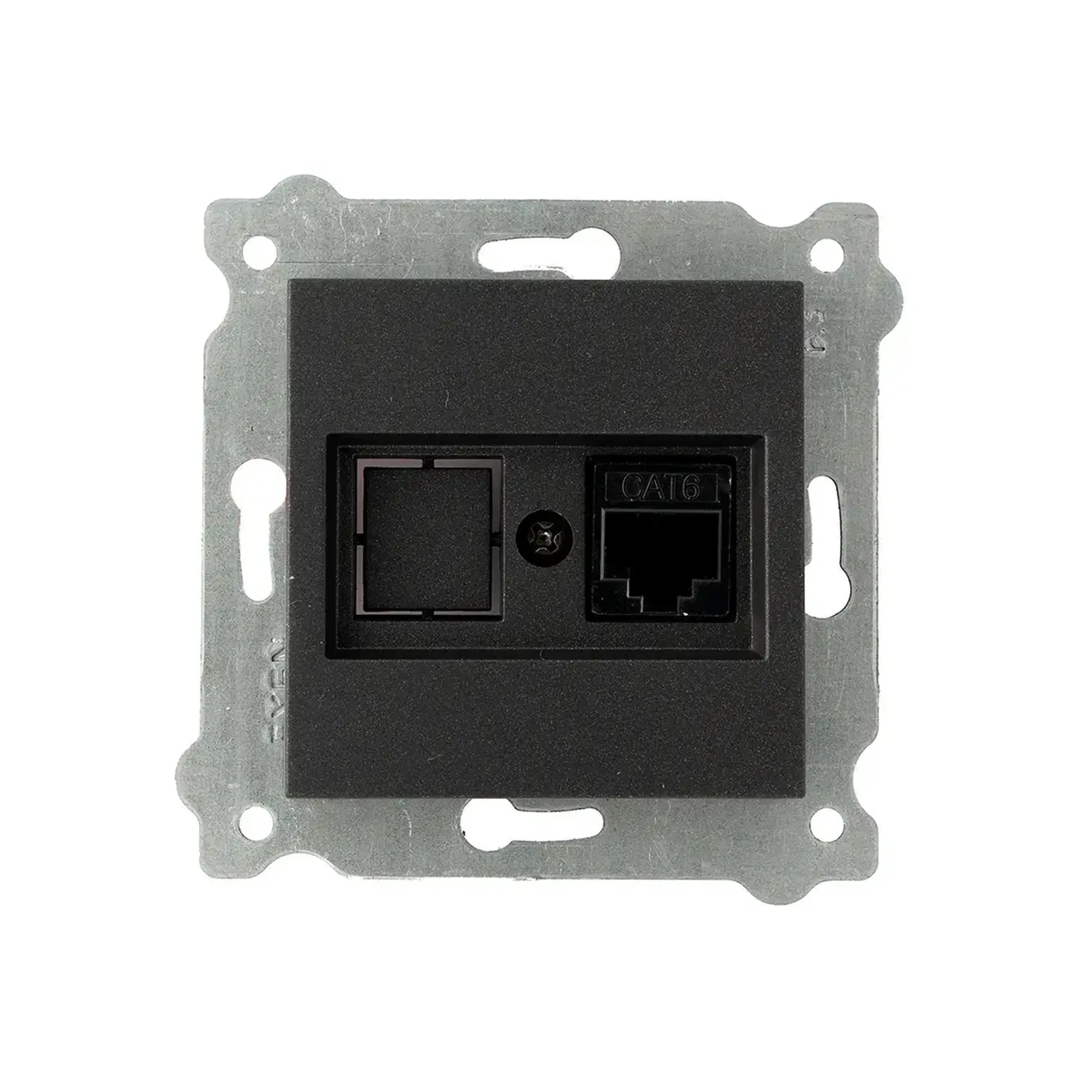 Priză de date KARELL Negru Exen Elektrik - Tip RJ45 Cat6