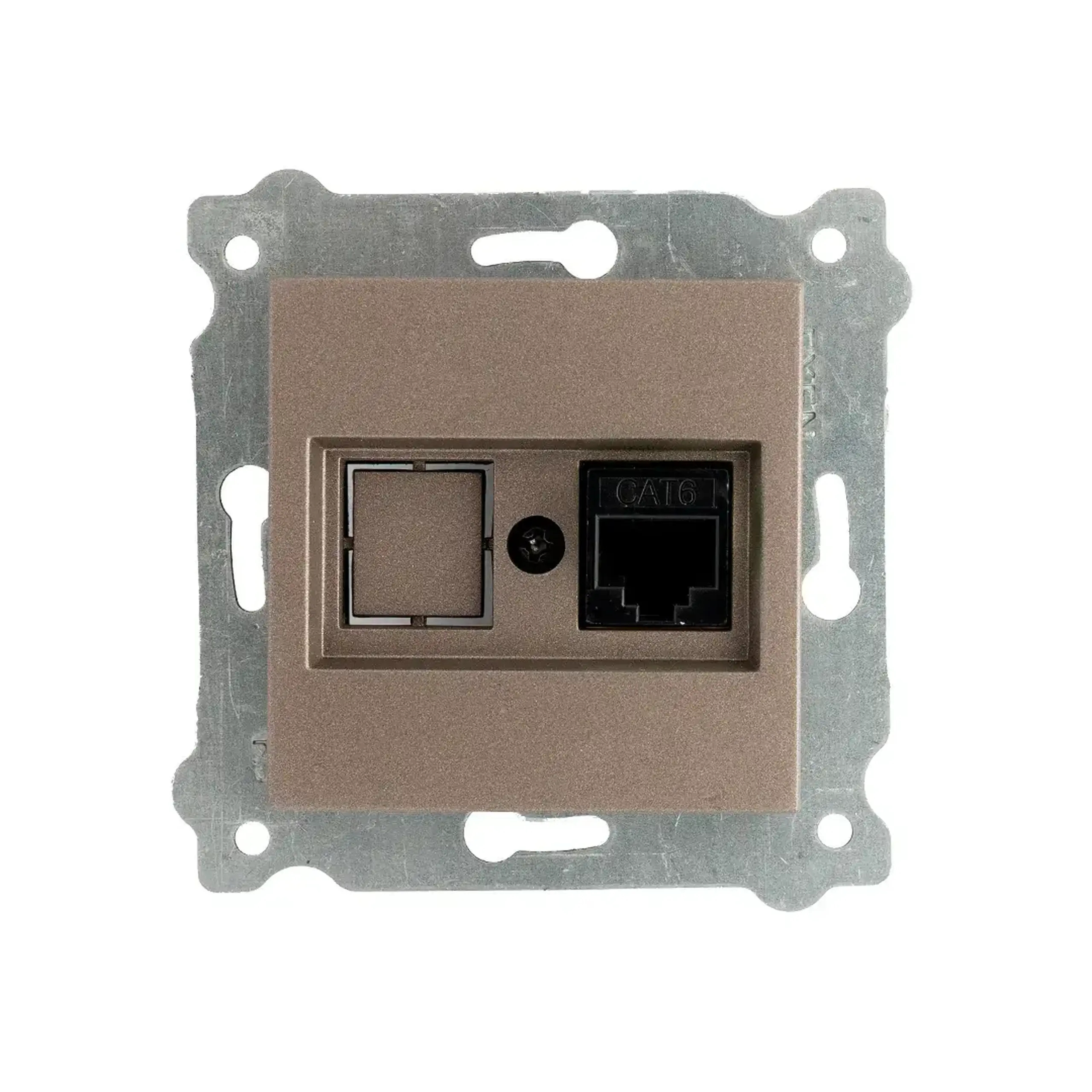 Priză de date KARELL Mocha Exen Elektrik - Tip RJ45 Cat6