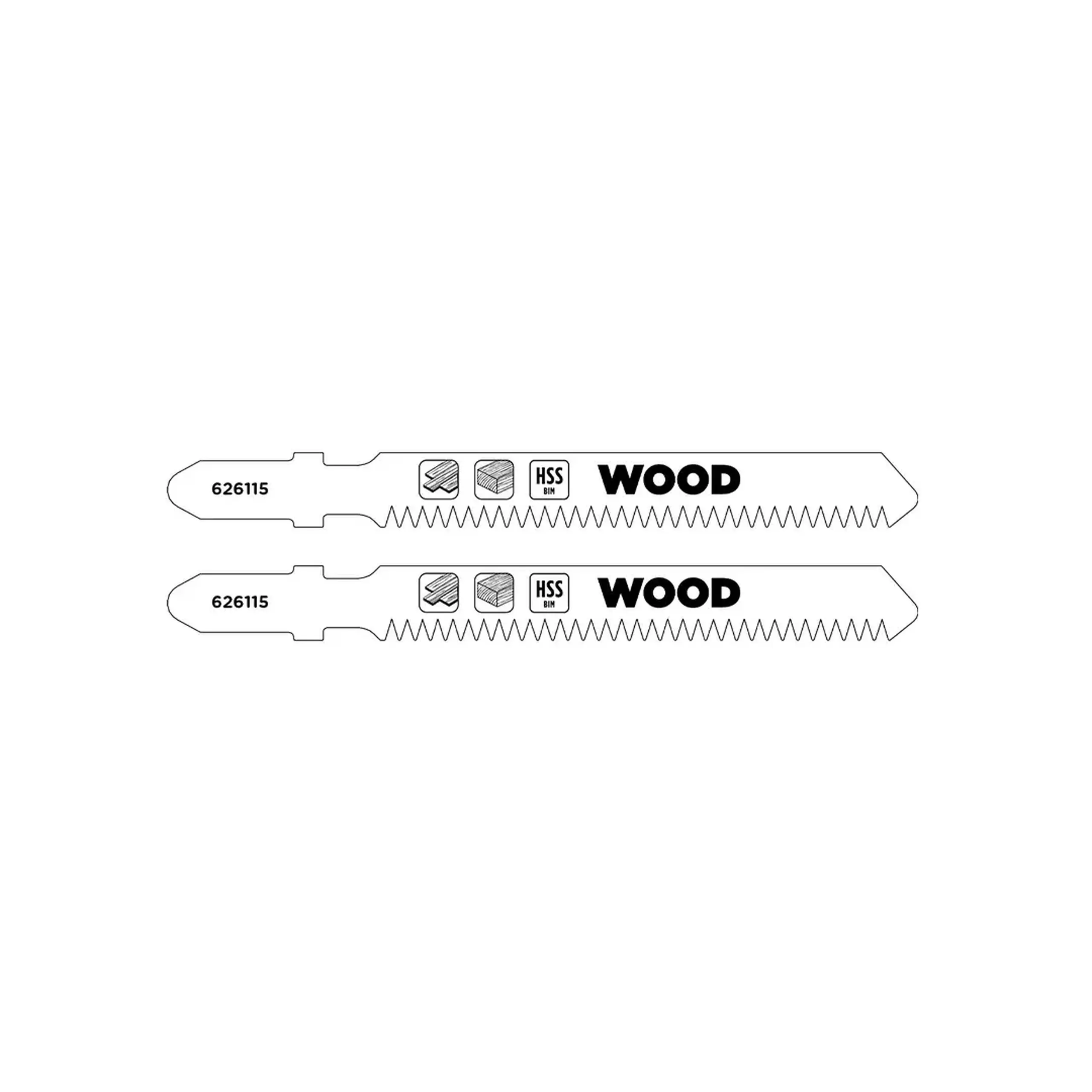 Set pânze pentru lemn Pentru fierăstrau vertical (pendular) 83 mm 2 buc. KWB