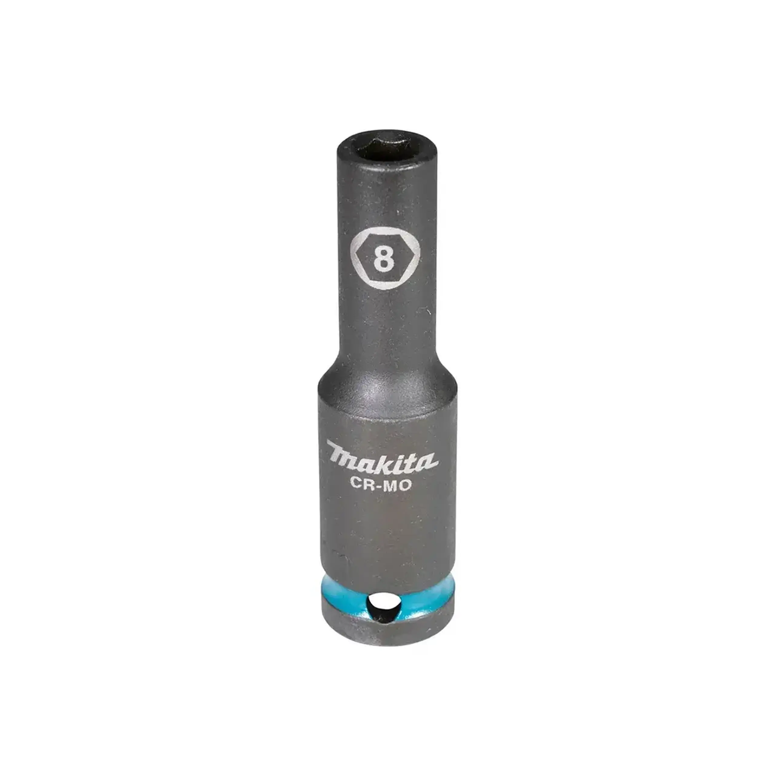 Cap cheie tubulară de impact hexagonal Impact Black 8 mm 1/2" 81.5 mm Makita - Mărime cheie 8 mm
