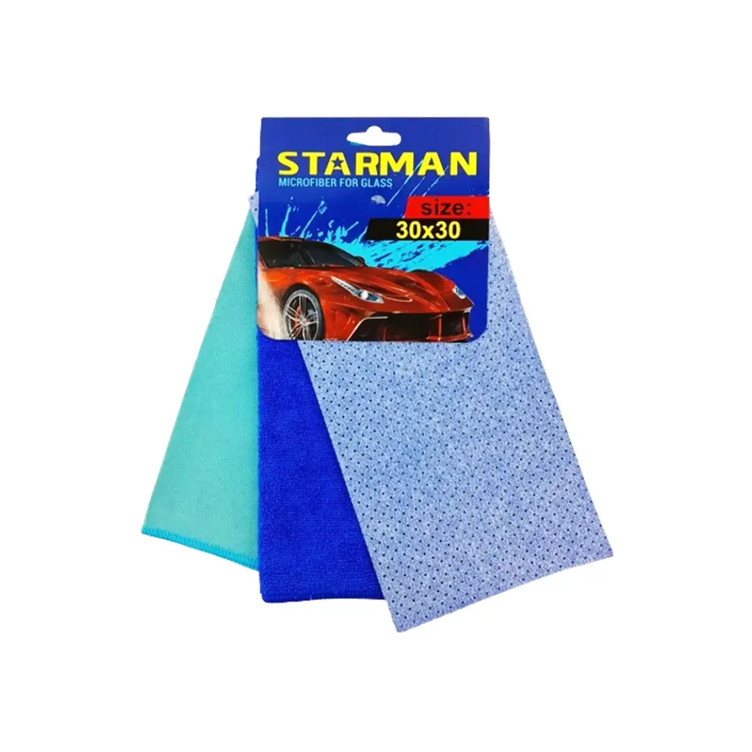 Lavetă microfibră 3 în1 30 x 30 cm 3 buc. Star Man