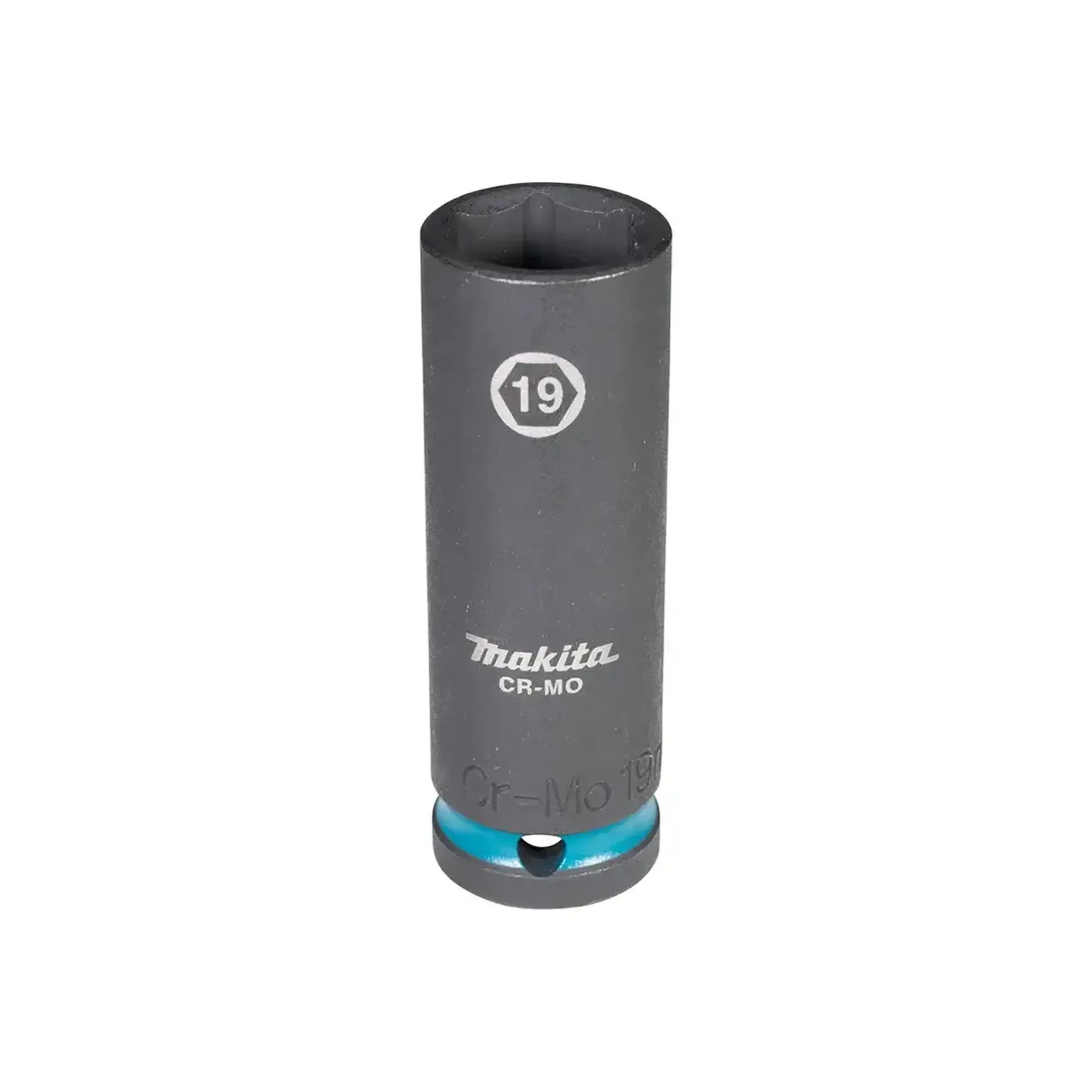 Cap cheie tubulară de impact hexagonal Impact Black 8 mm 1/2" 81.5 mm Makita - Mărime cheie 19 mm