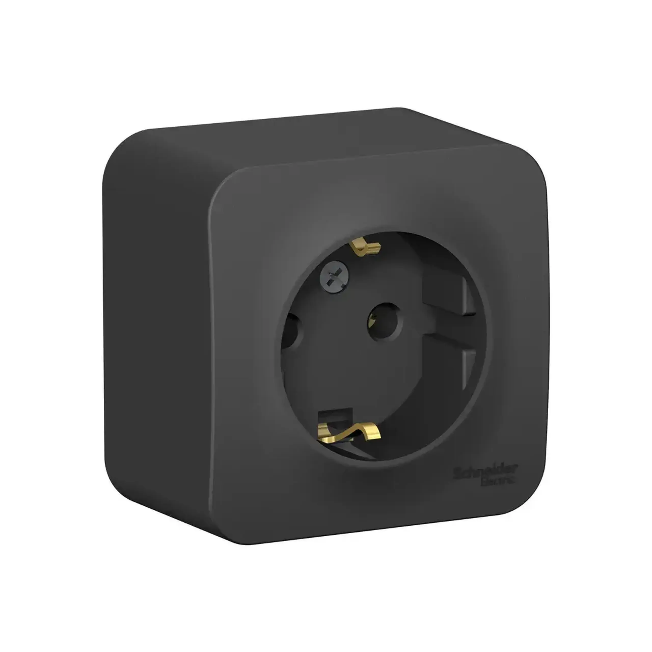 Priză cu împământare blanca 16 A 220 - 240 V antracit Systeme Electric