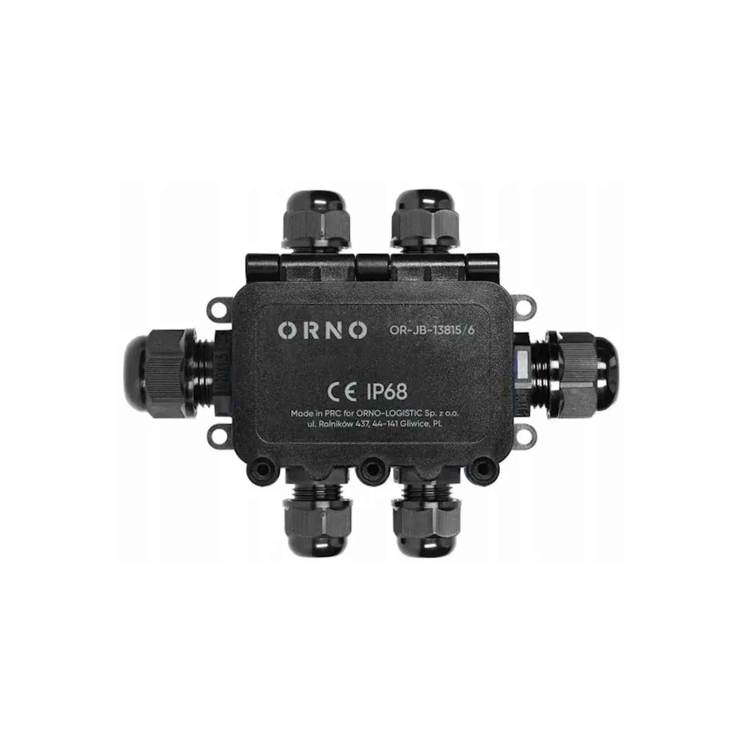 Conector 2 x M20 + 2 x M16 6 mm² ORNO - Dimensiuni (L x W x H x Ø) 2 x M20 + 4 x M16