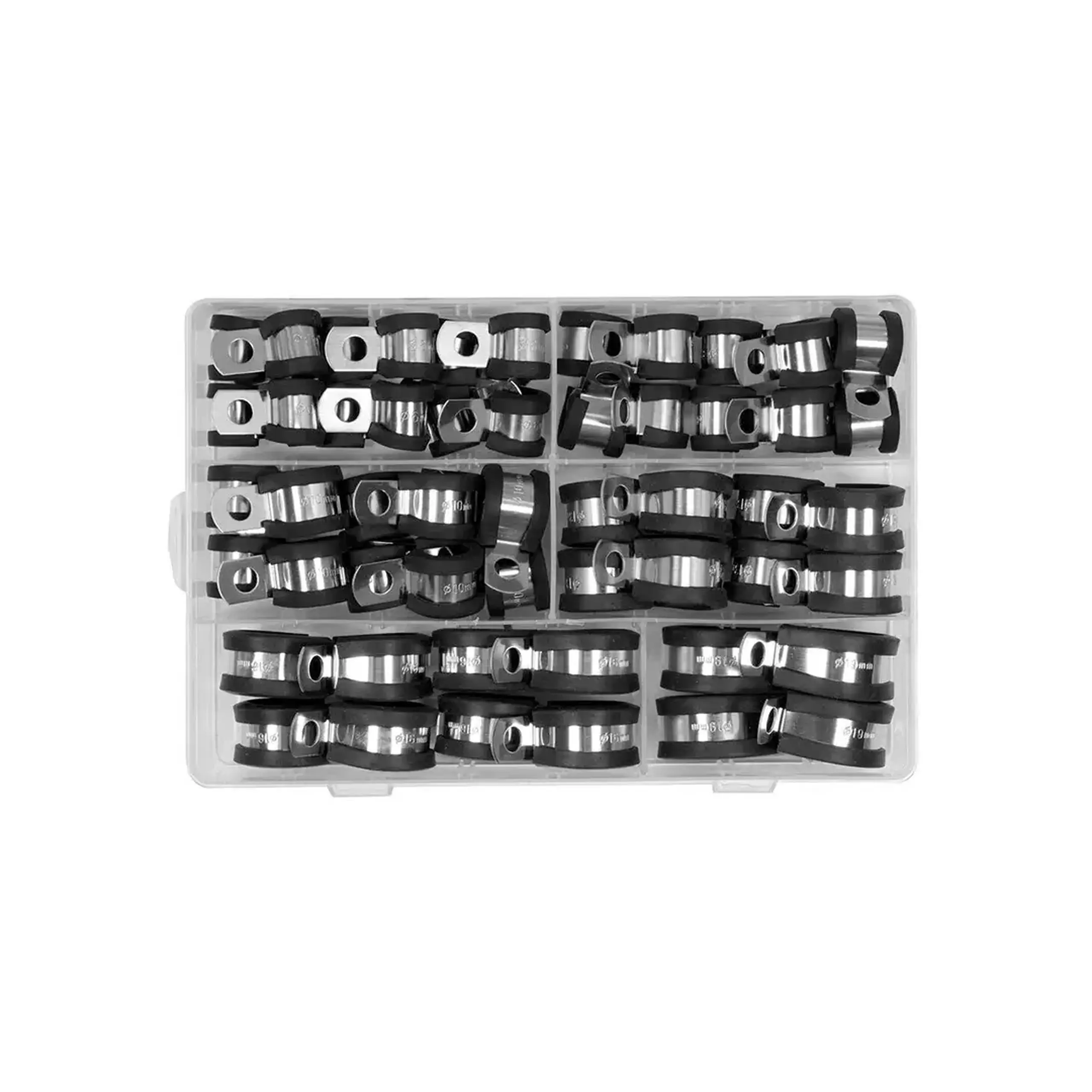 Set coliere pentru furtun 6 - 16 mm Yato - Bucăți în ambalaj 52 buc.